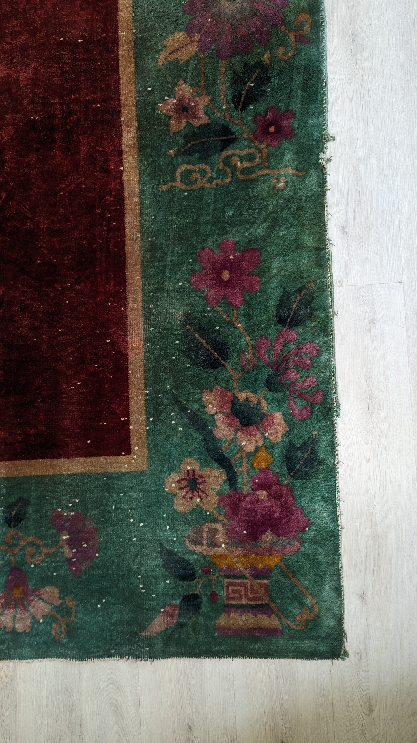 Antique Art Deco Chinese Rug, 9'x11'