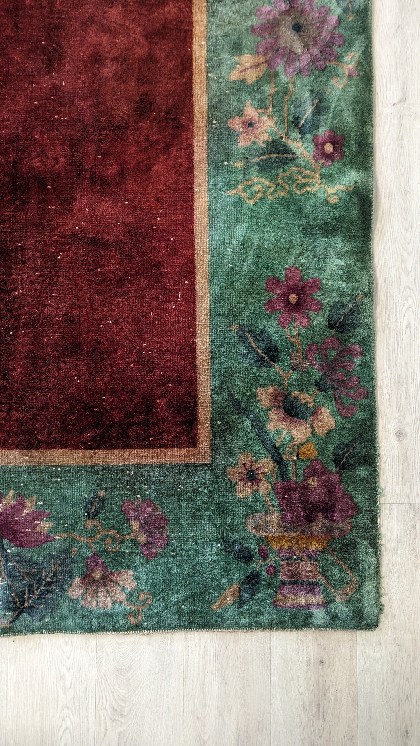 Antique Art Deco Chinese Rug, 9'x11'