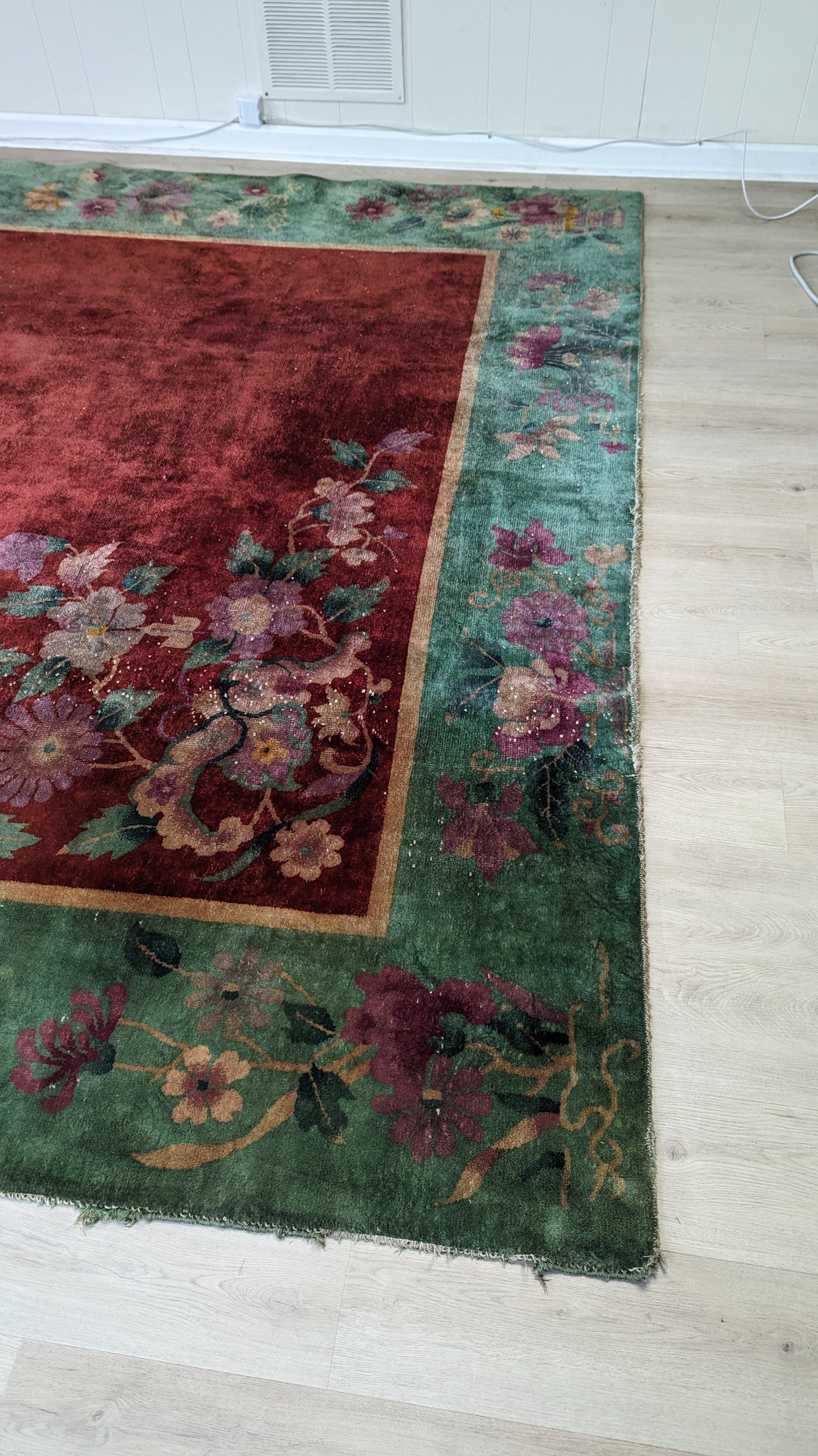 Antique Art Deco Chinese Rug, 9'x11'
