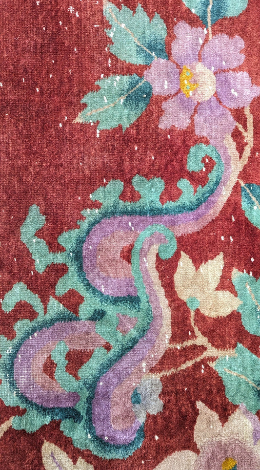 Antique Art Deco Chinese Rug, 9'x11'