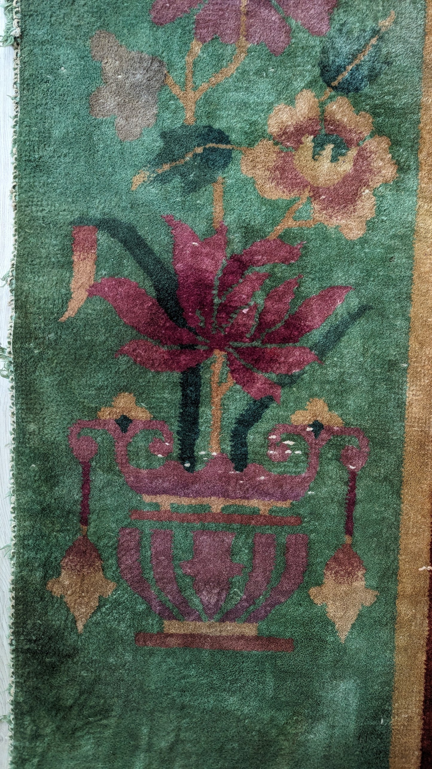 Antique Art Deco Chinese Rug, 9'x11'