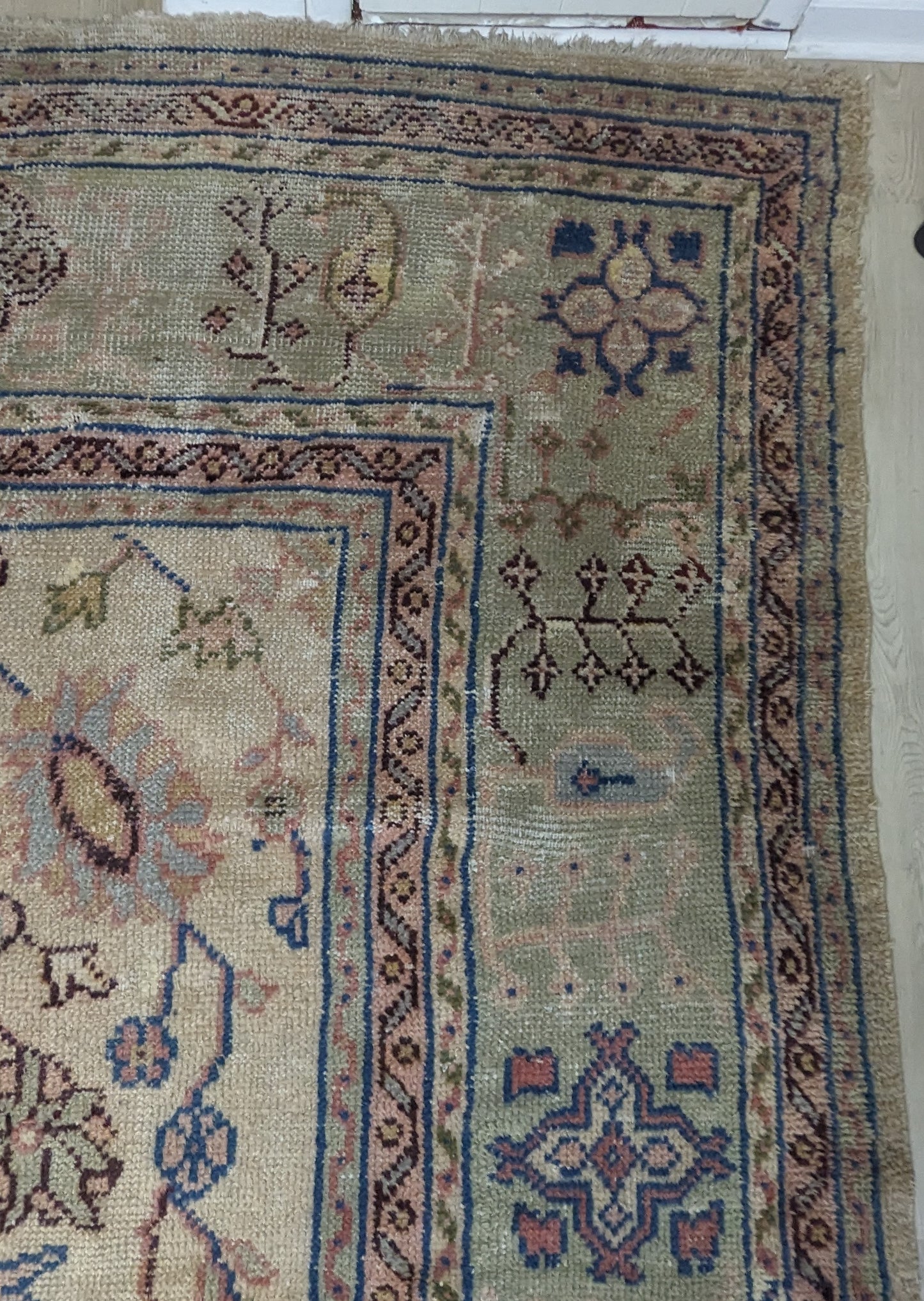 Vintage Borlu Turkish Rug, 10x17 - "Bohemian Palace Oushak"
