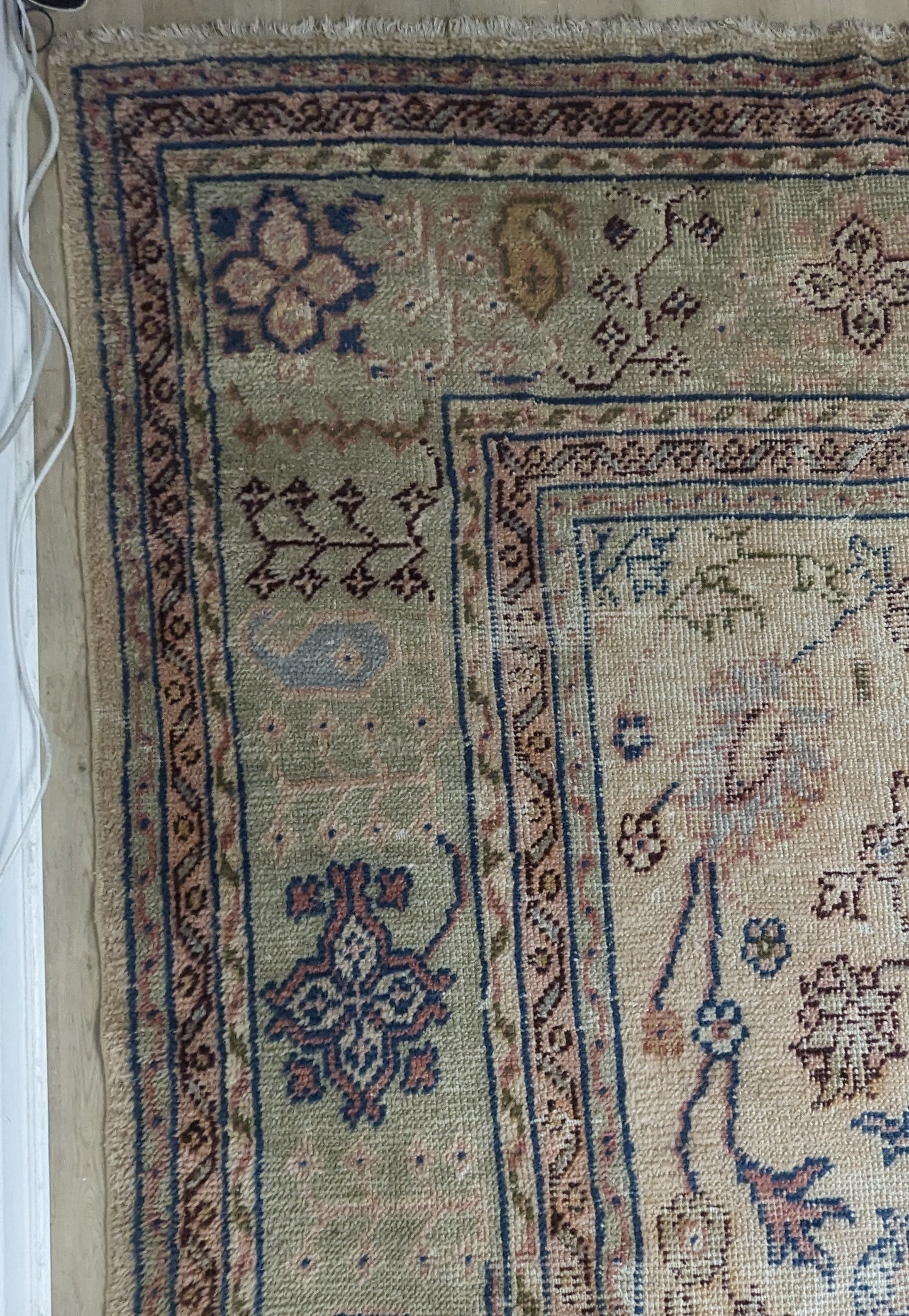 Vintage Borlu Turkish Rug, 10x17 - "Bohemian Palace Oushak"
