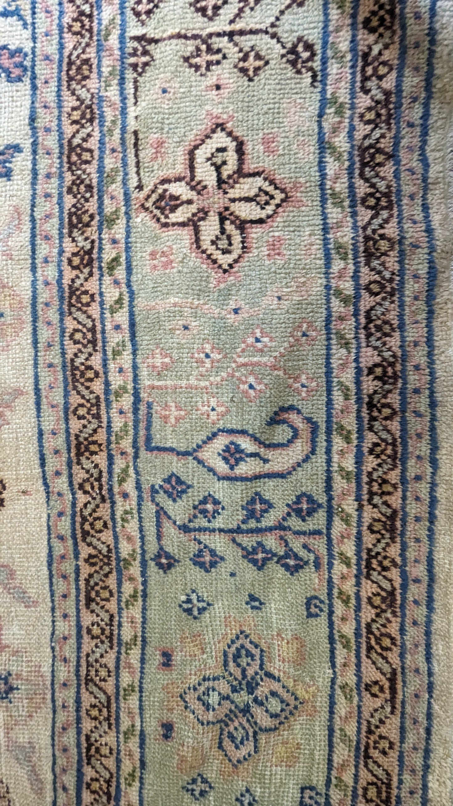 Vintage Borlu Turkish Rug, 10x17 - "Bohemian Palace Oushak"