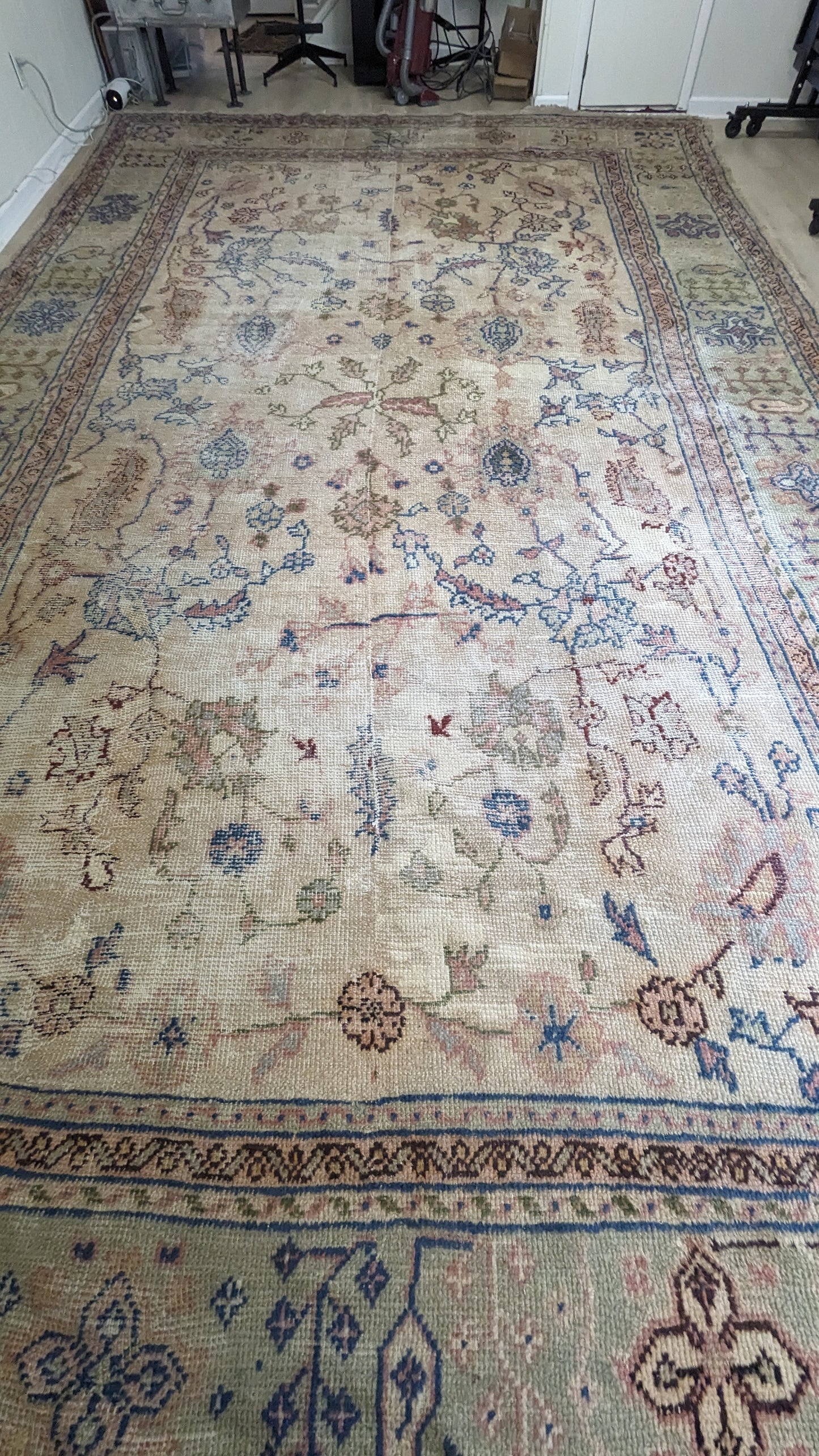 Vintage Borlu Turkish Rug, 10x17 - "Bohemian Palace Oushak"