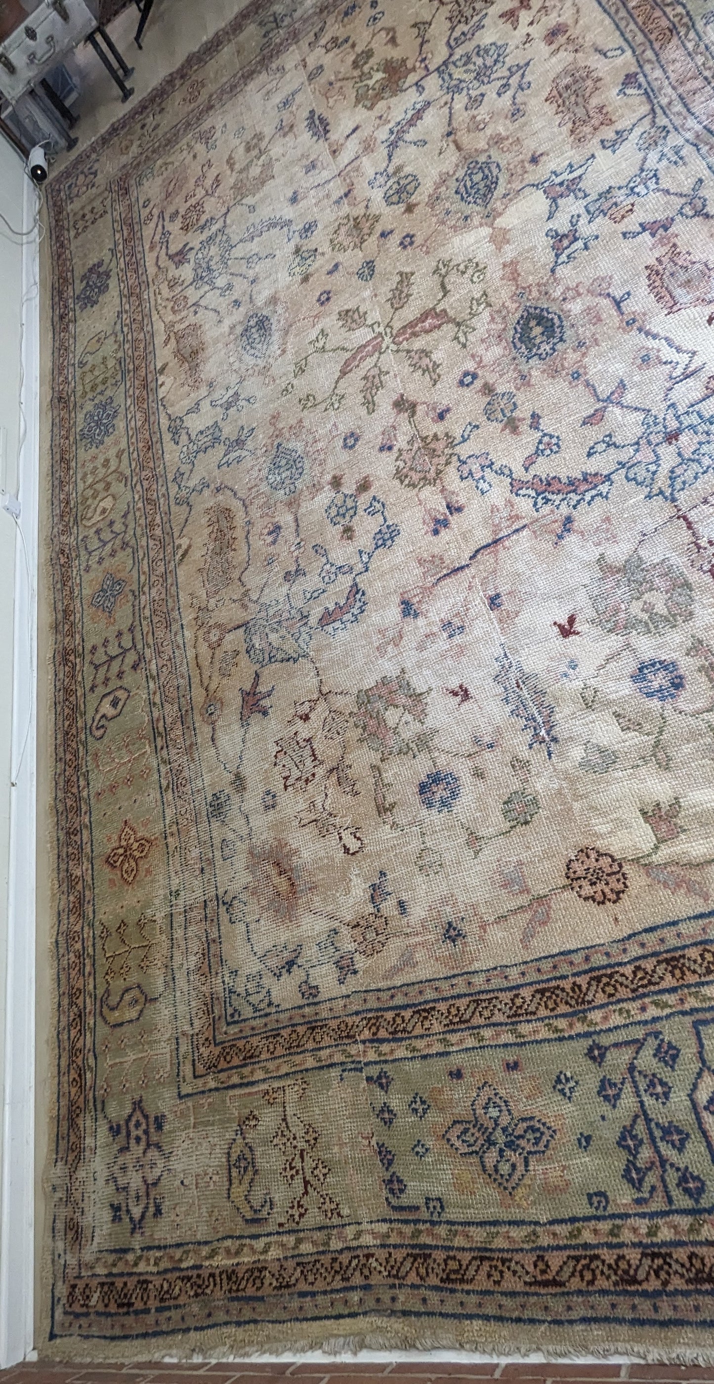 Vintage Borlu Turkish Rug, 10x17 - "Bohemian Palace Oushak"