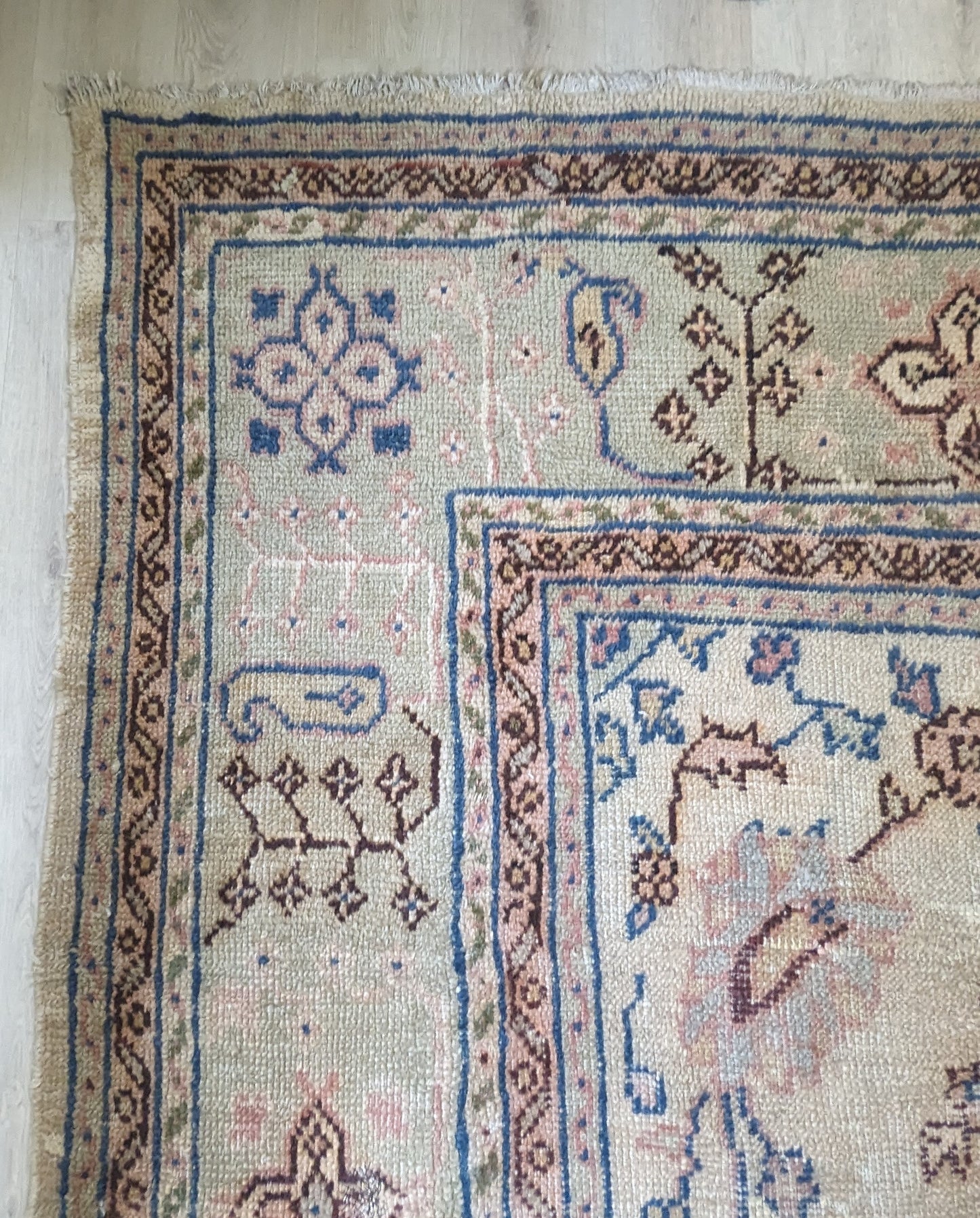 Vintage Borlu Turkish Rug, 10x17 - "Bohemian Palace Oushak"