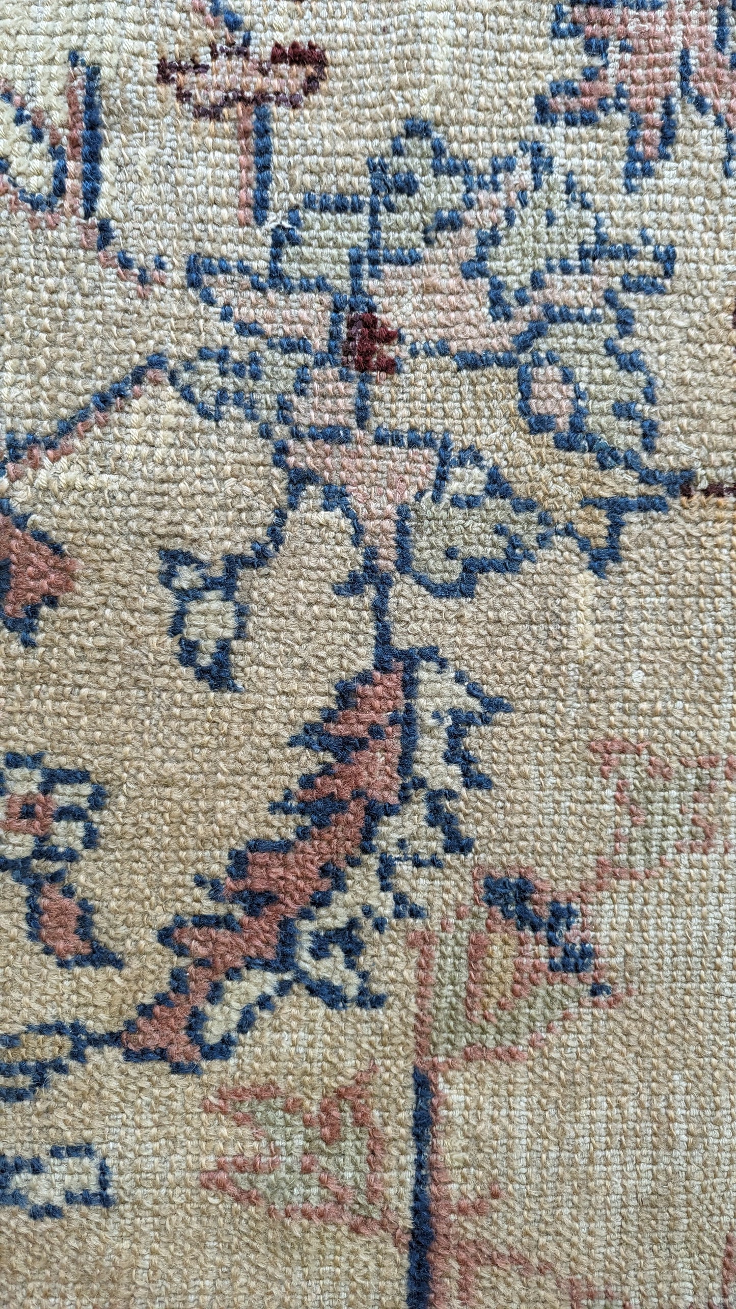 Vintage Borlu Turkish Rug, 10x17 - "Bohemian Palace Oushak"