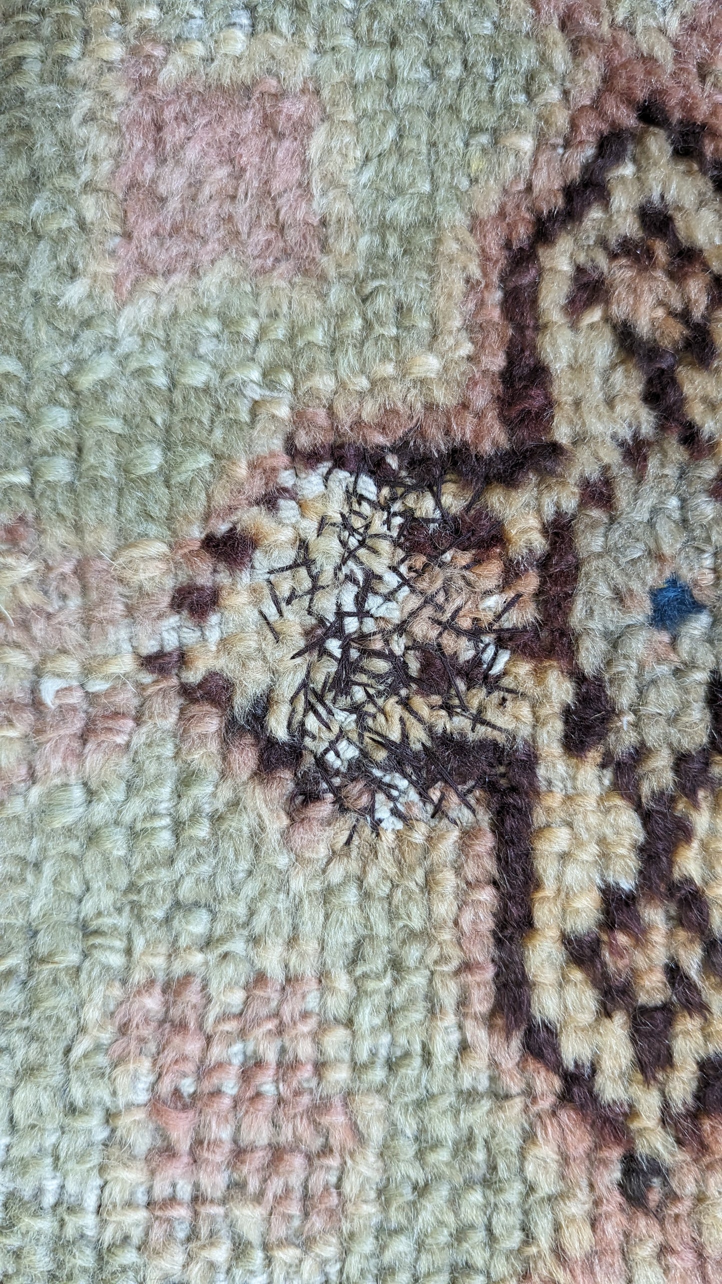 Vintage Borlu Turkish Rug, 10x17 - "Bohemian Palace Oushak"