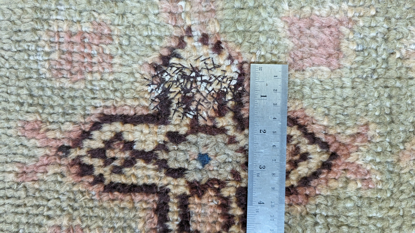 Vintage Borlu Turkish Rug, 10x17 - "Bohemian Palace Oushak"