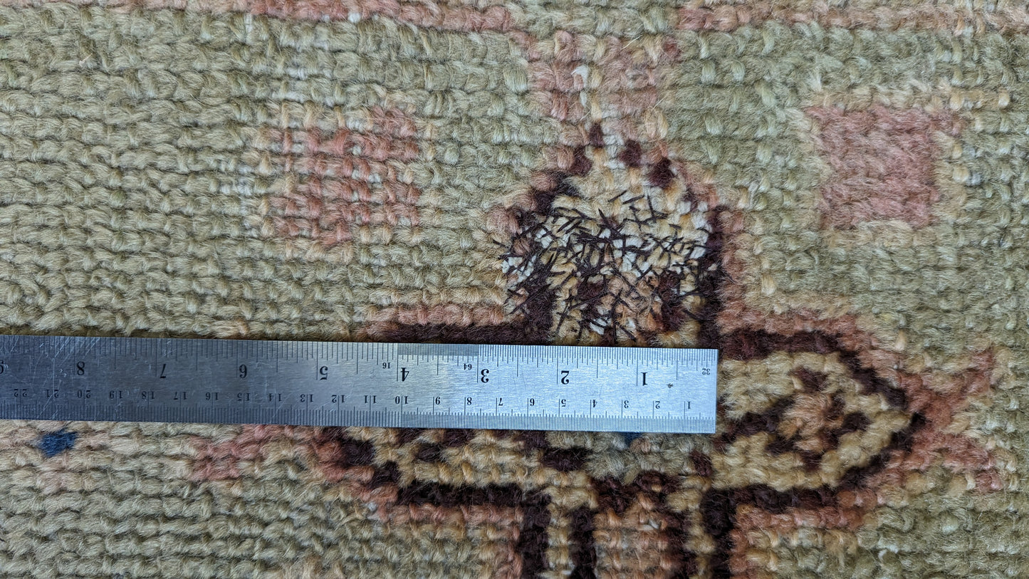 Vintage Borlu Turkish Rug, 10x17 - "Bohemian Palace Oushak"