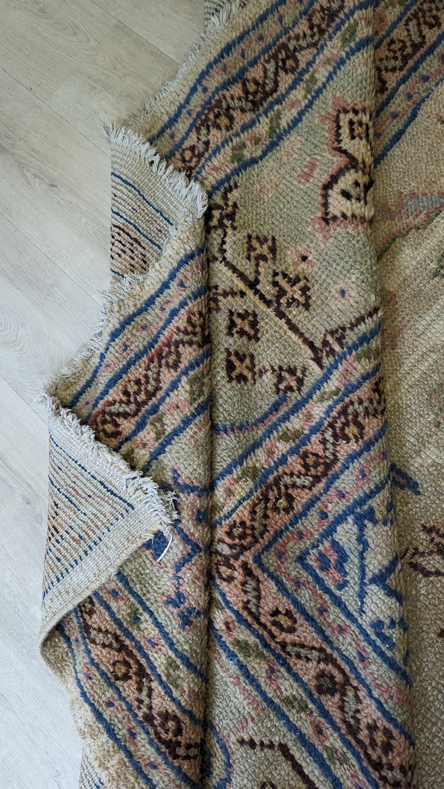 Vintage Borlu Turkish Rug, 10x17 - "Bohemian Palace Oushak"