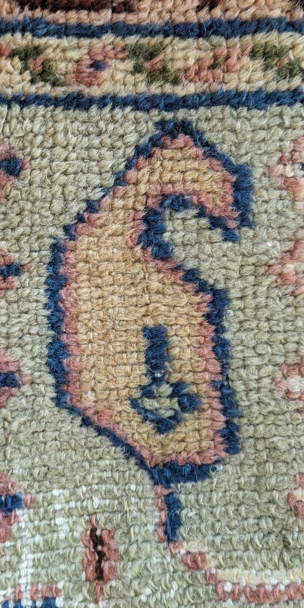 Vintage Borlu Turkish Rug, 10x17 - "Bohemian Palace Oushak"