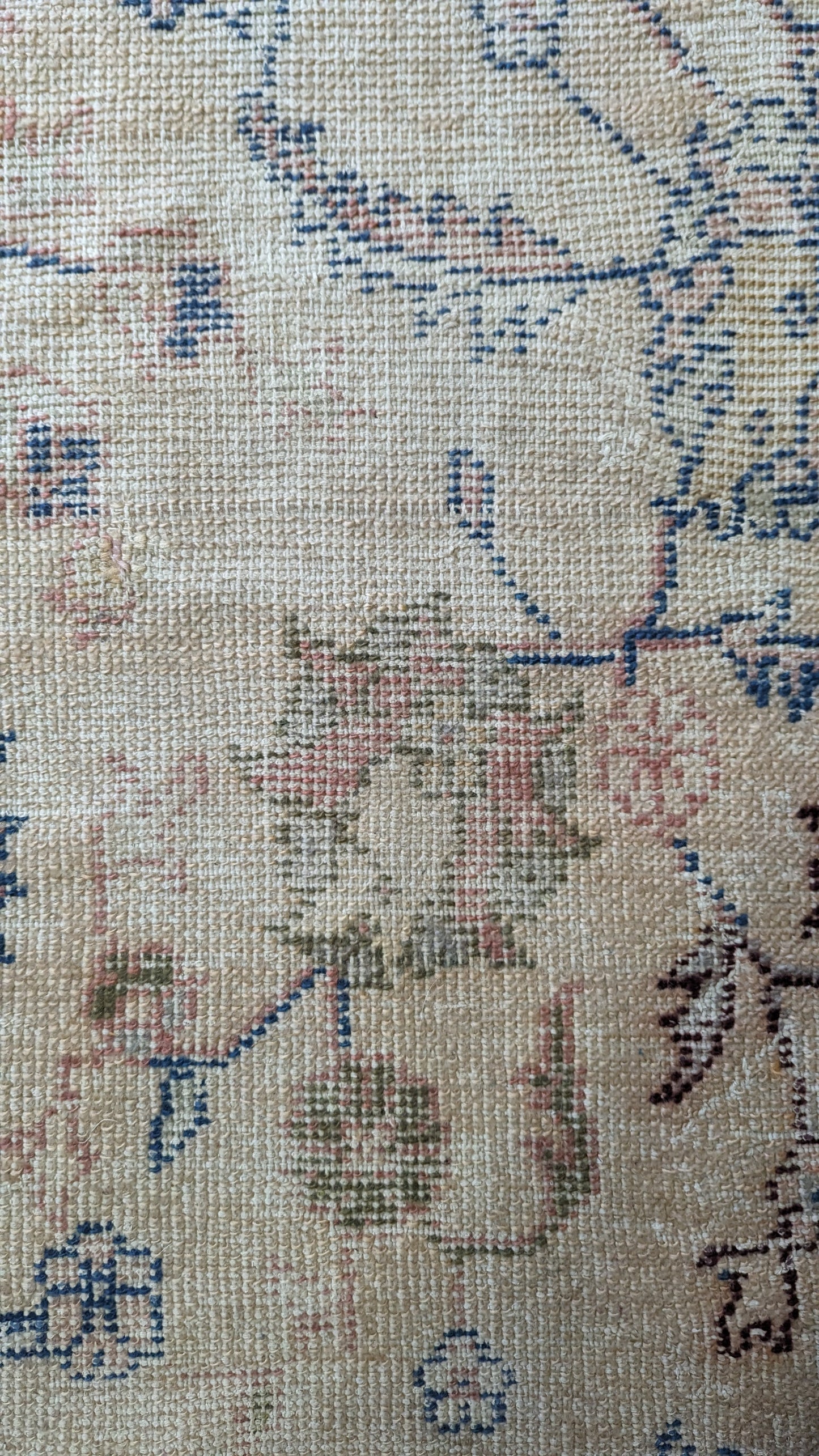 Vintage Borlu Turkish Rug, 10x17 - "Bohemian Palace Oushak"