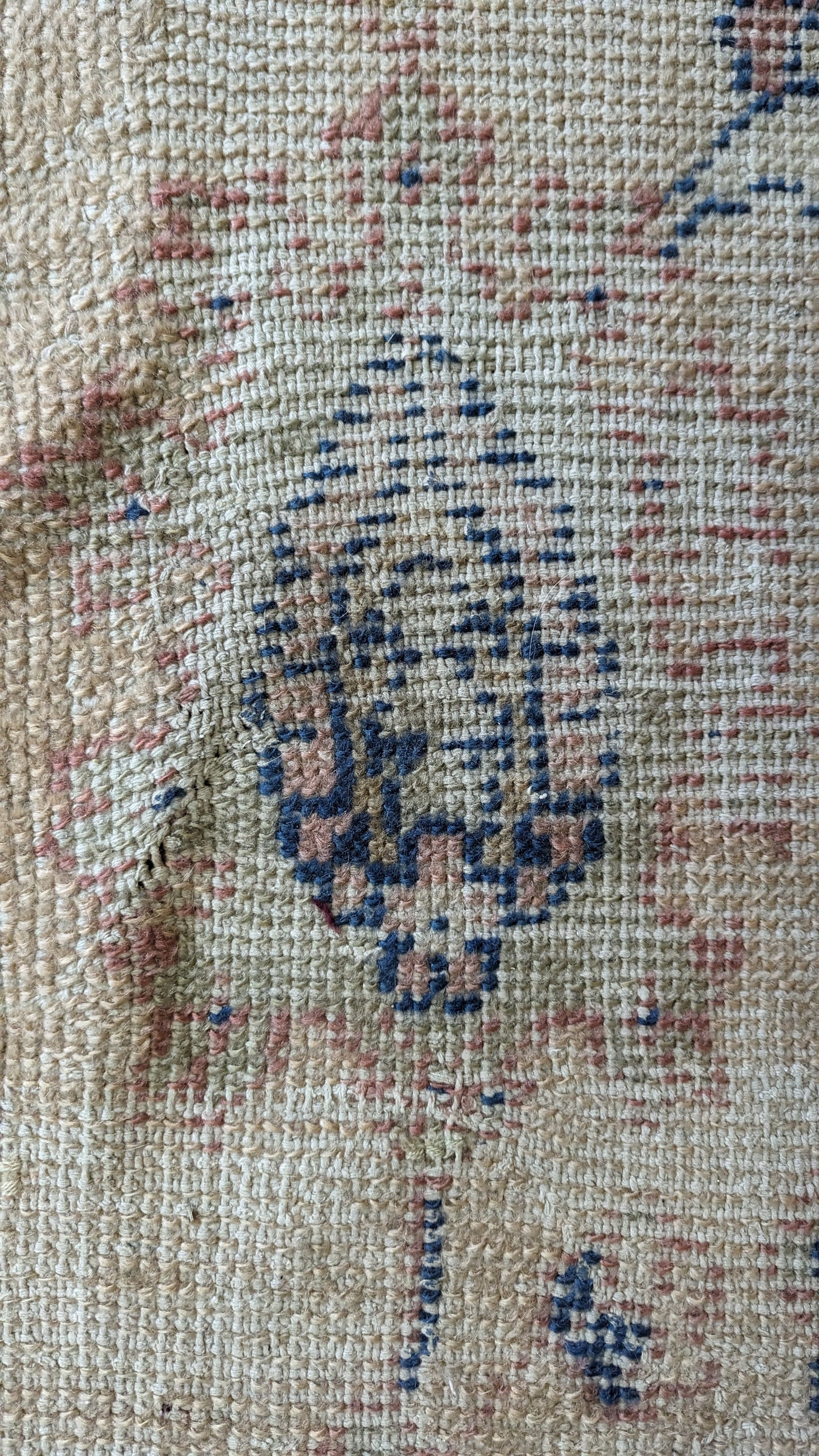 Vintage Borlu Turkish Rug, 10x17 - "Bohemian Palace Oushak"