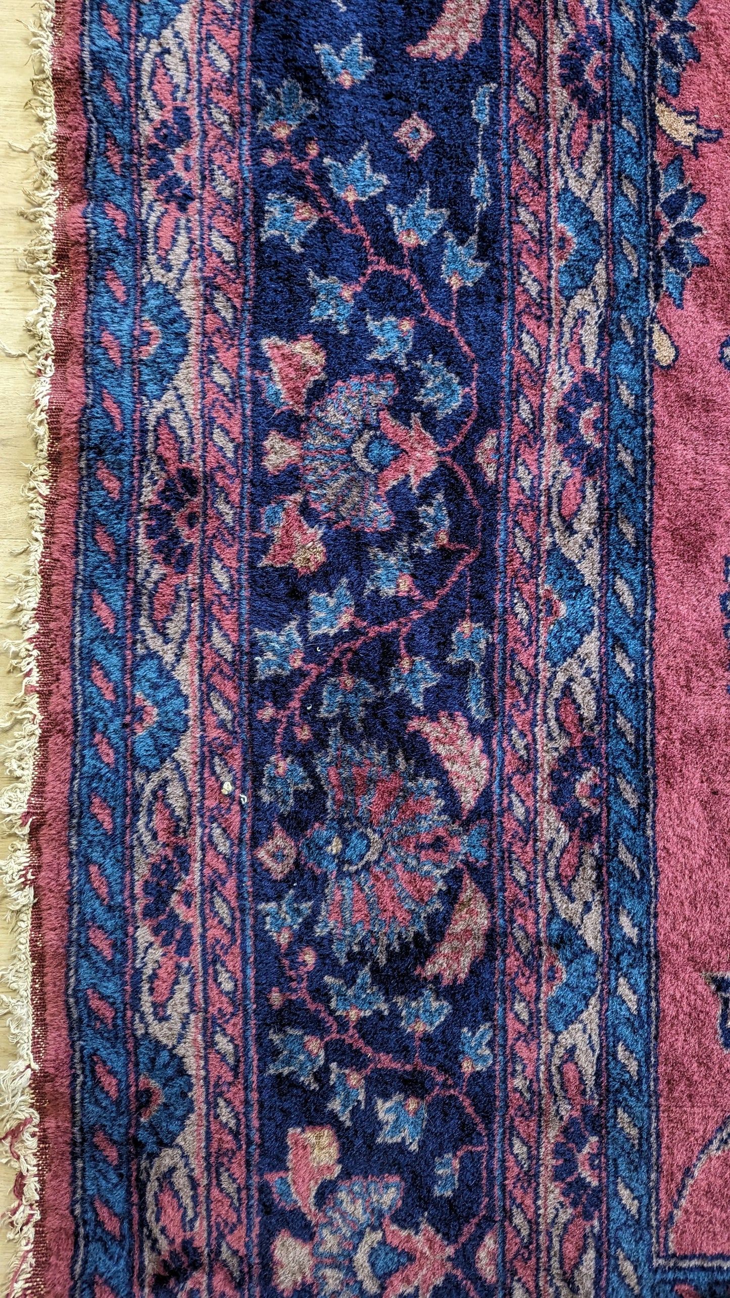 Antique Turkish Rug, 10x13 - "The Plum Rose Palace"