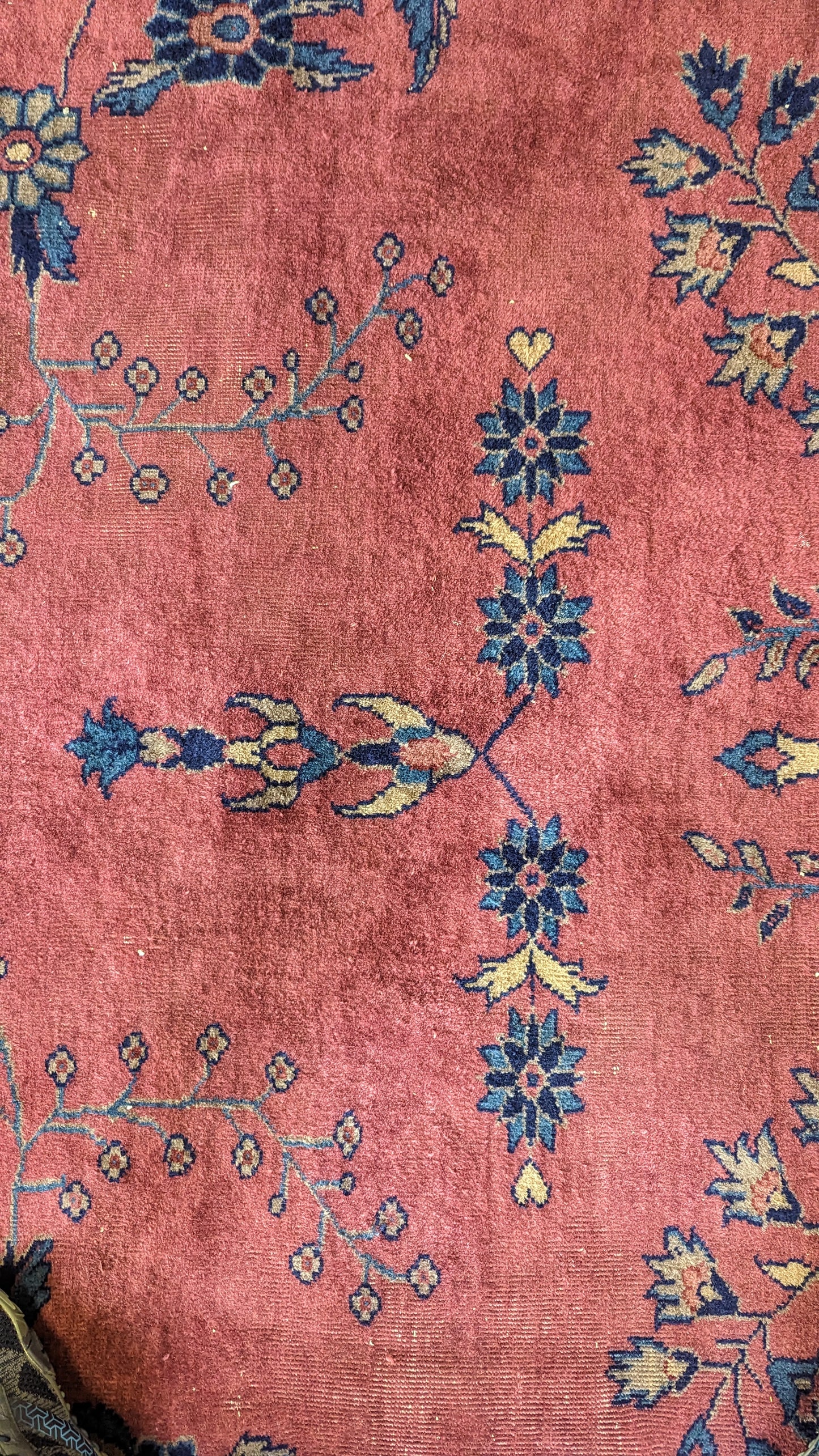 Antique Turkish Rug, 10x13 - "The Plum Rose Palace"