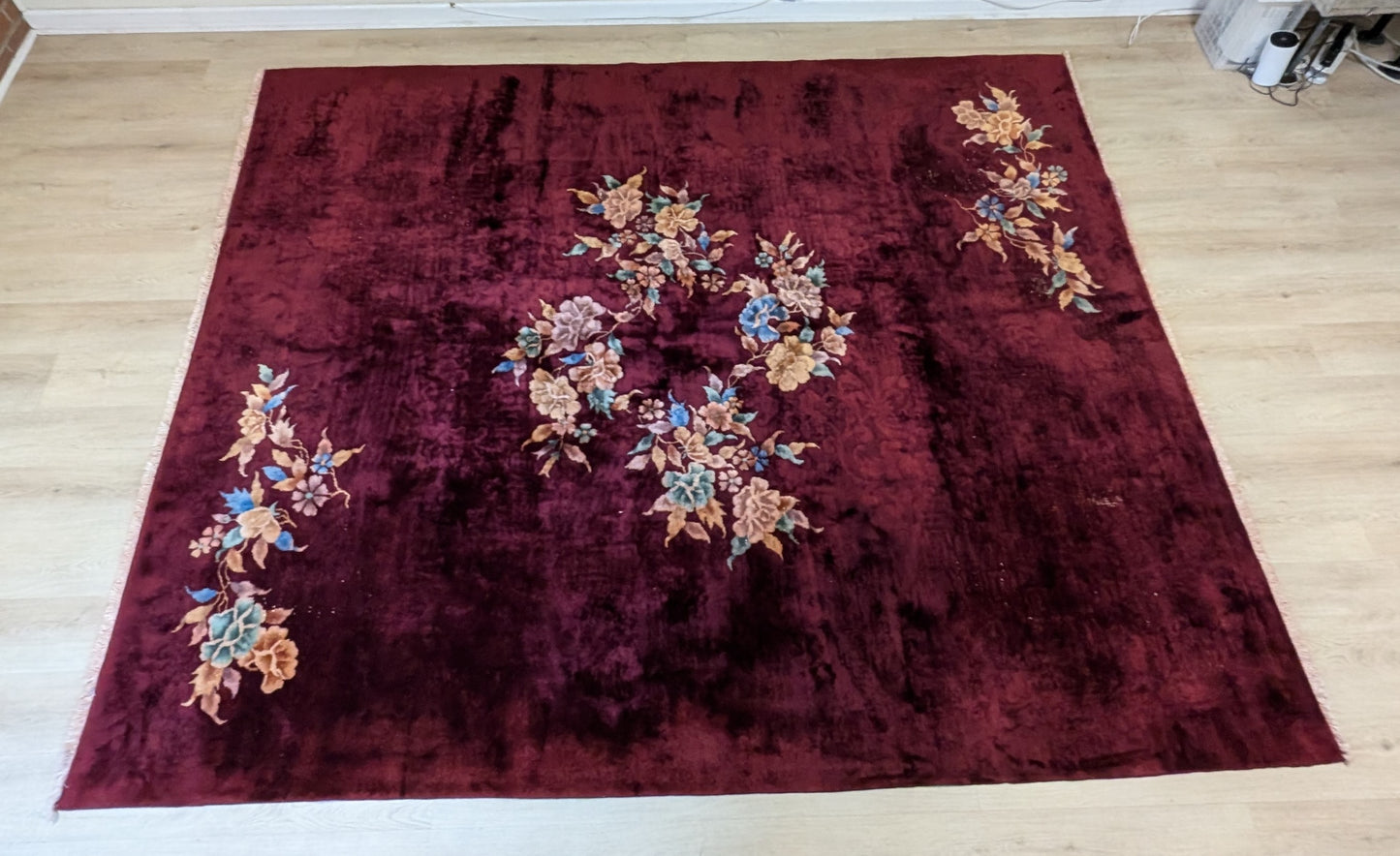 Antique Art Deco Chinese Rug 8x9