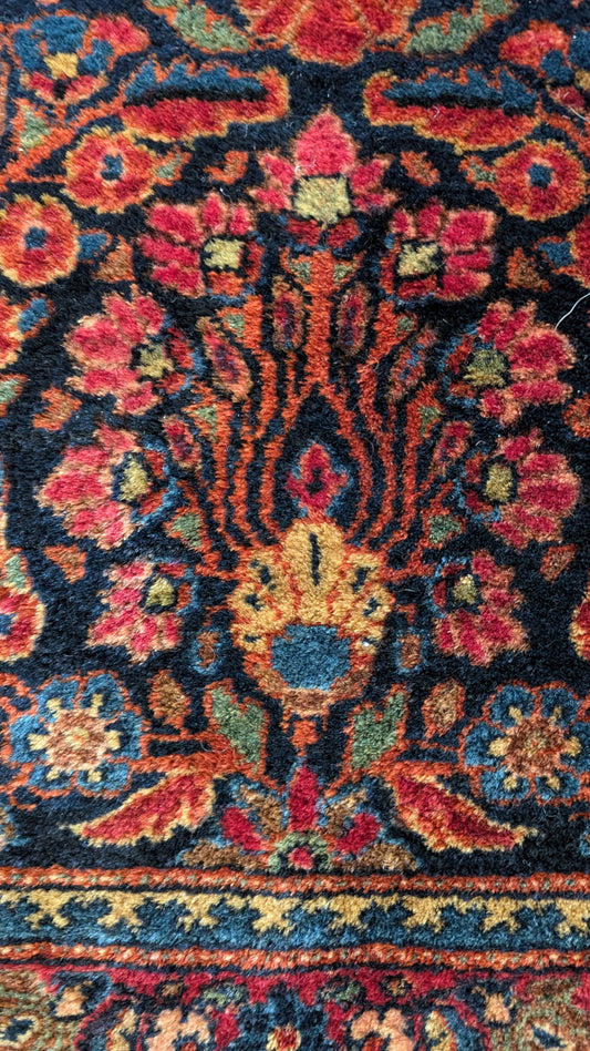 Antique Persian Sarouk Rug, 2'2"x4'1"