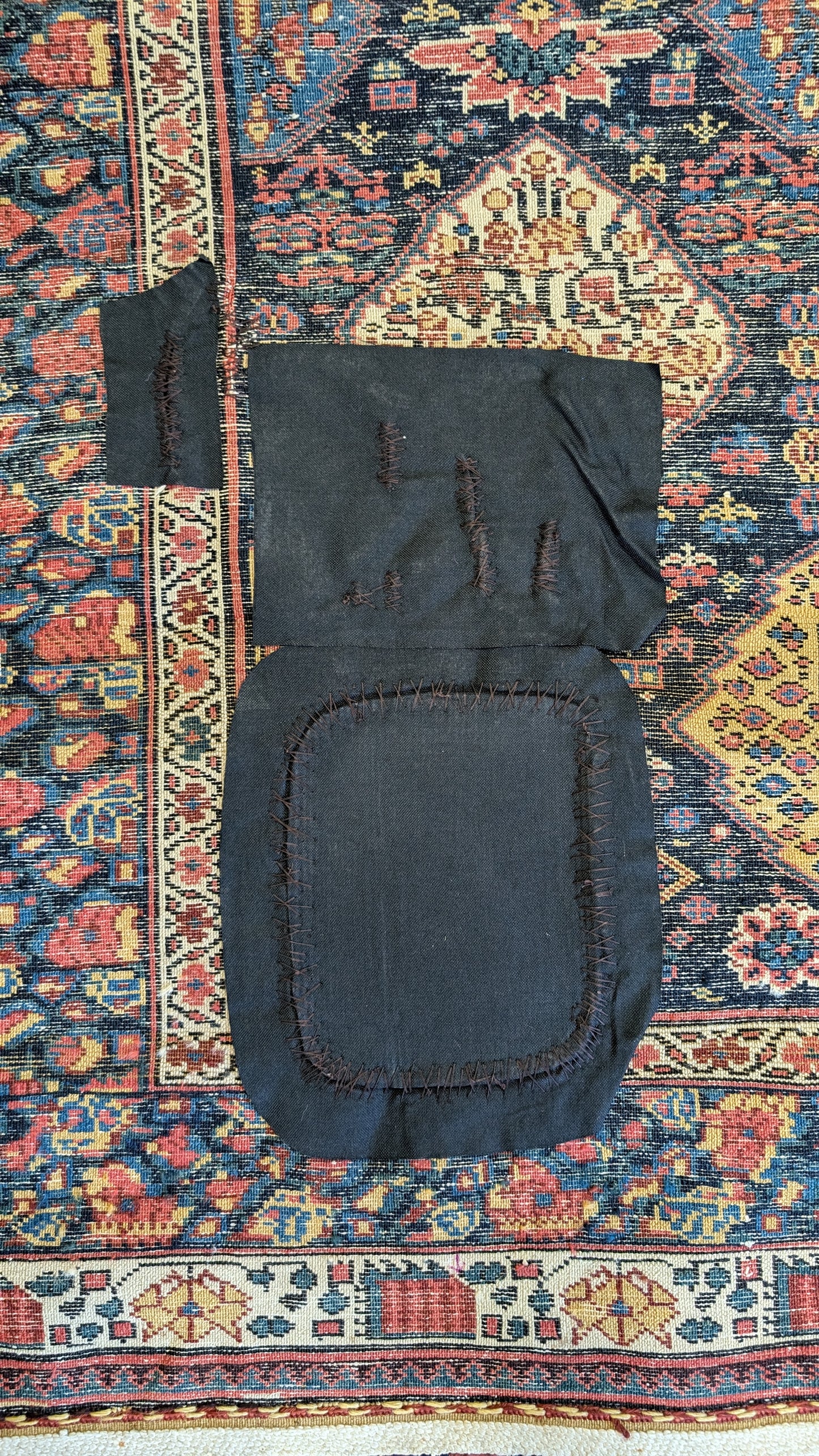 SOLD - Antique Kurdish Persian Runner Rug, 3'7"x11'9"