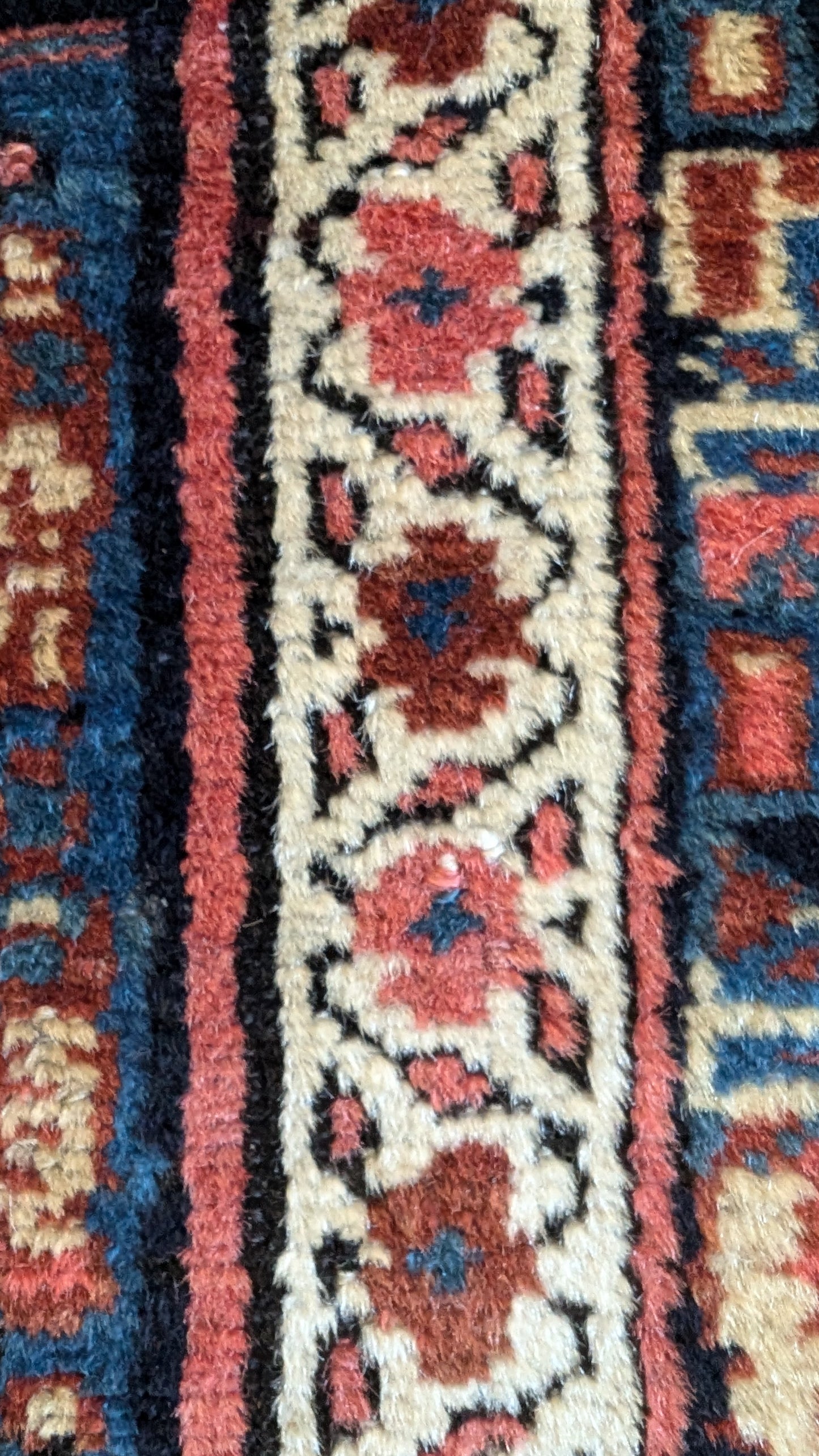 SOLD - Antique Kurdish Persian Runner Rug, 3'7"x11'9"