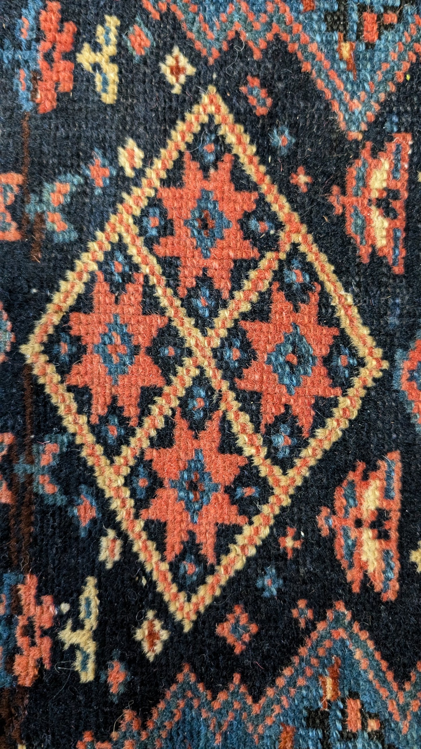 SOLD - Antique Kurdish Persian Runner Rug, 3'7"x11'9"