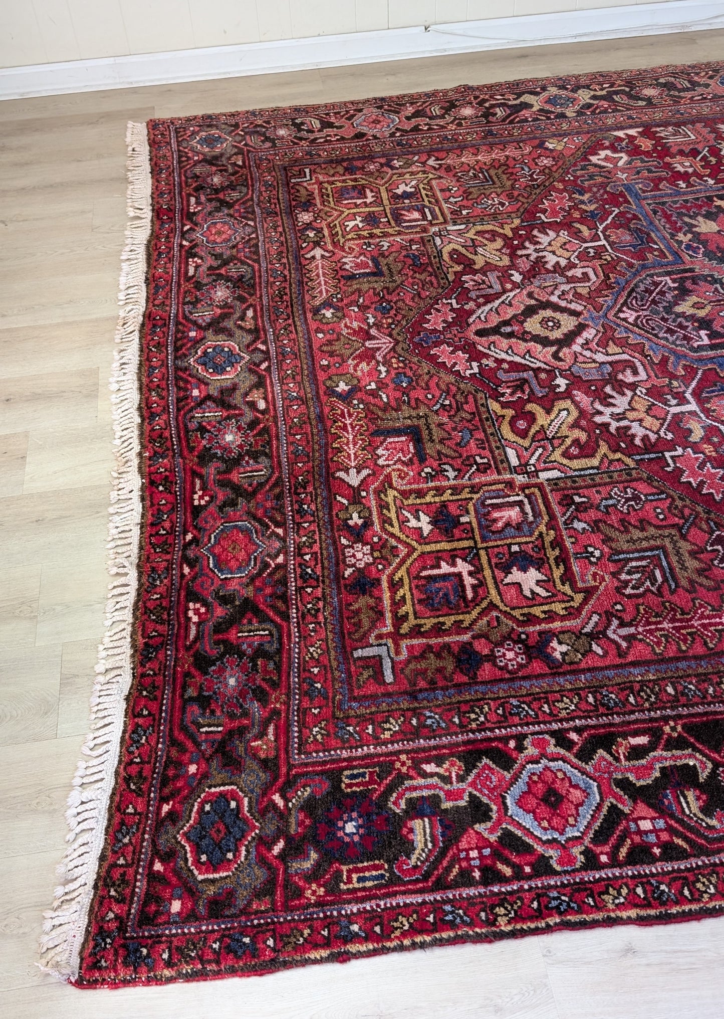 Vintage Persian Heriz Rug, 8x11