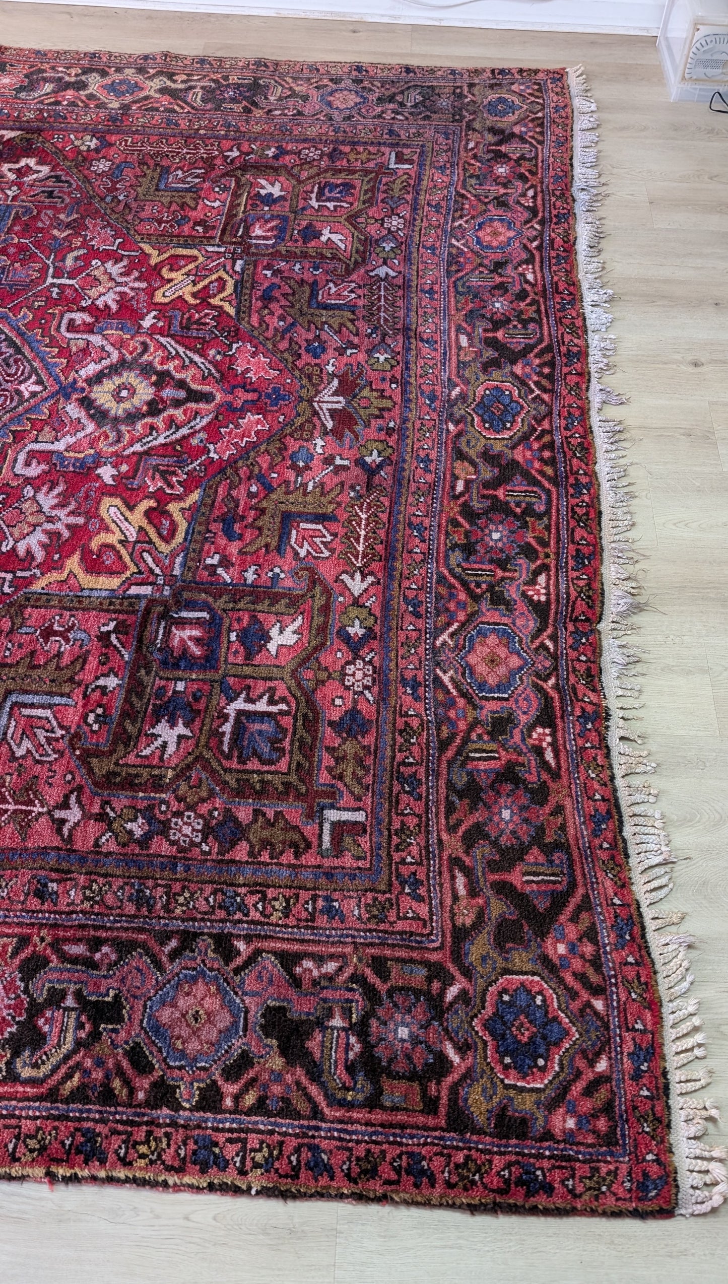 Vintage Persian Heriz Rug, 8x11