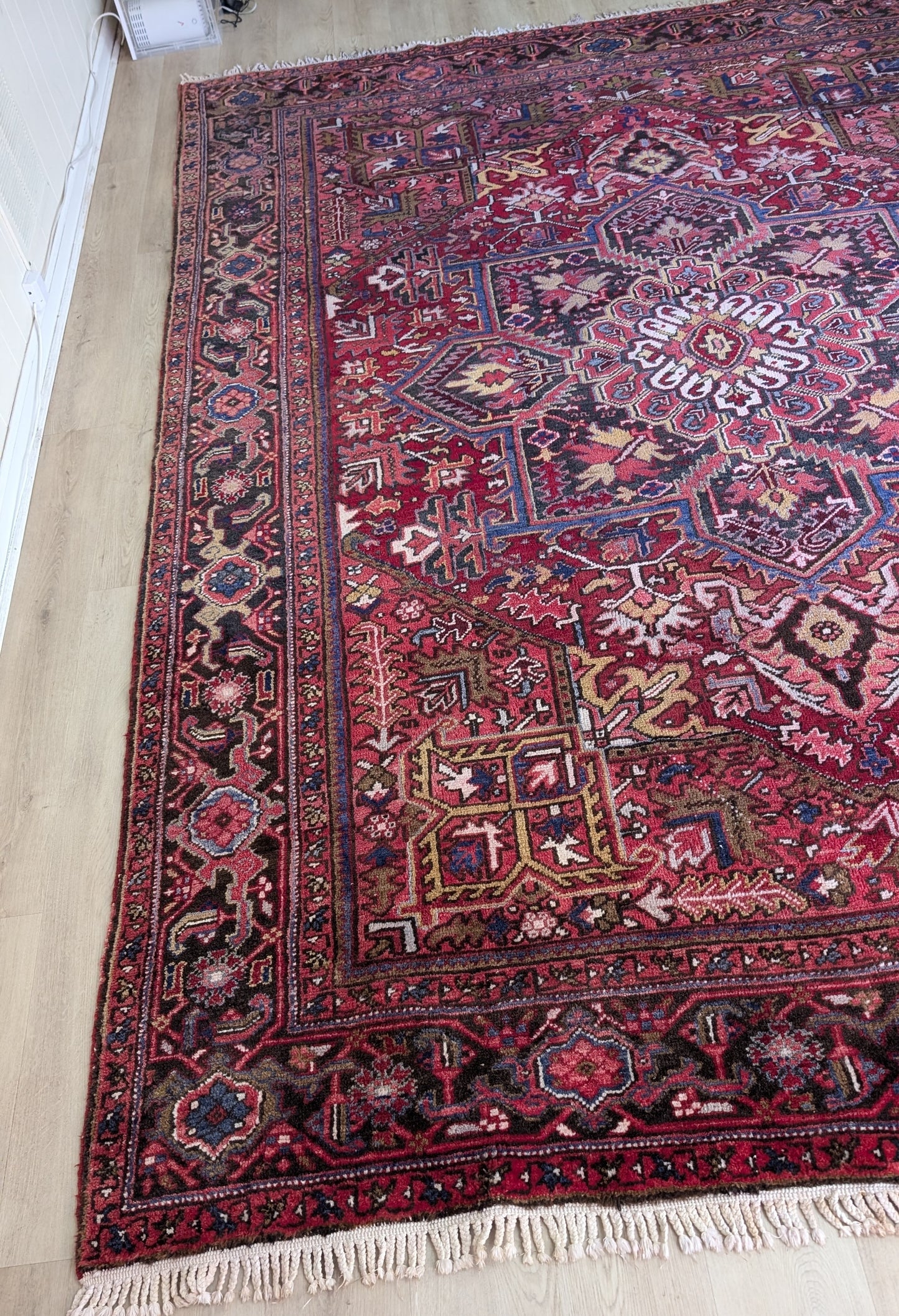 Vintage Persian Heriz Rug, 8x11
