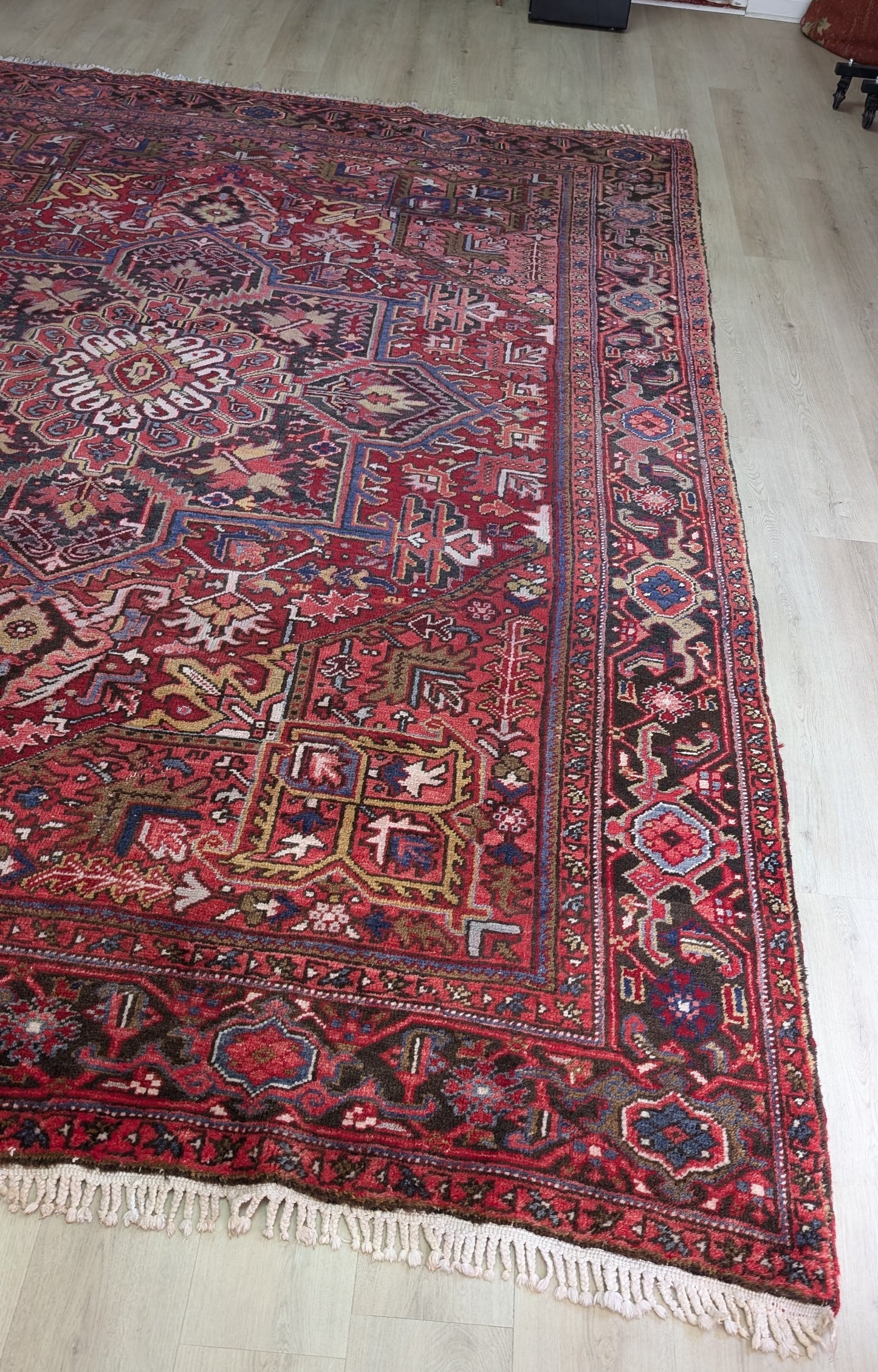 Vintage Persian Heriz Rug, 8x11