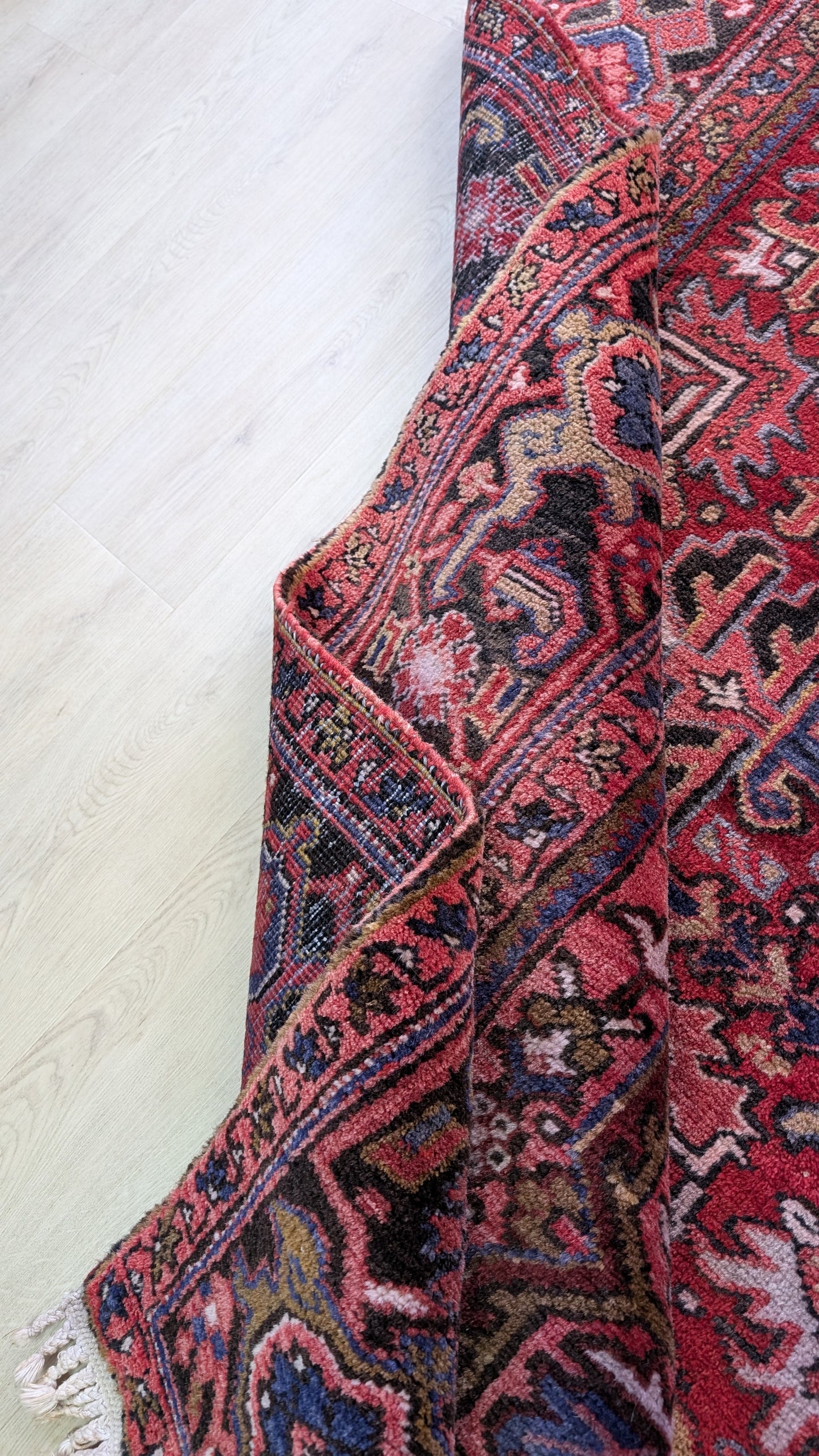 Vintage Persian Heriz Rug, 8x11