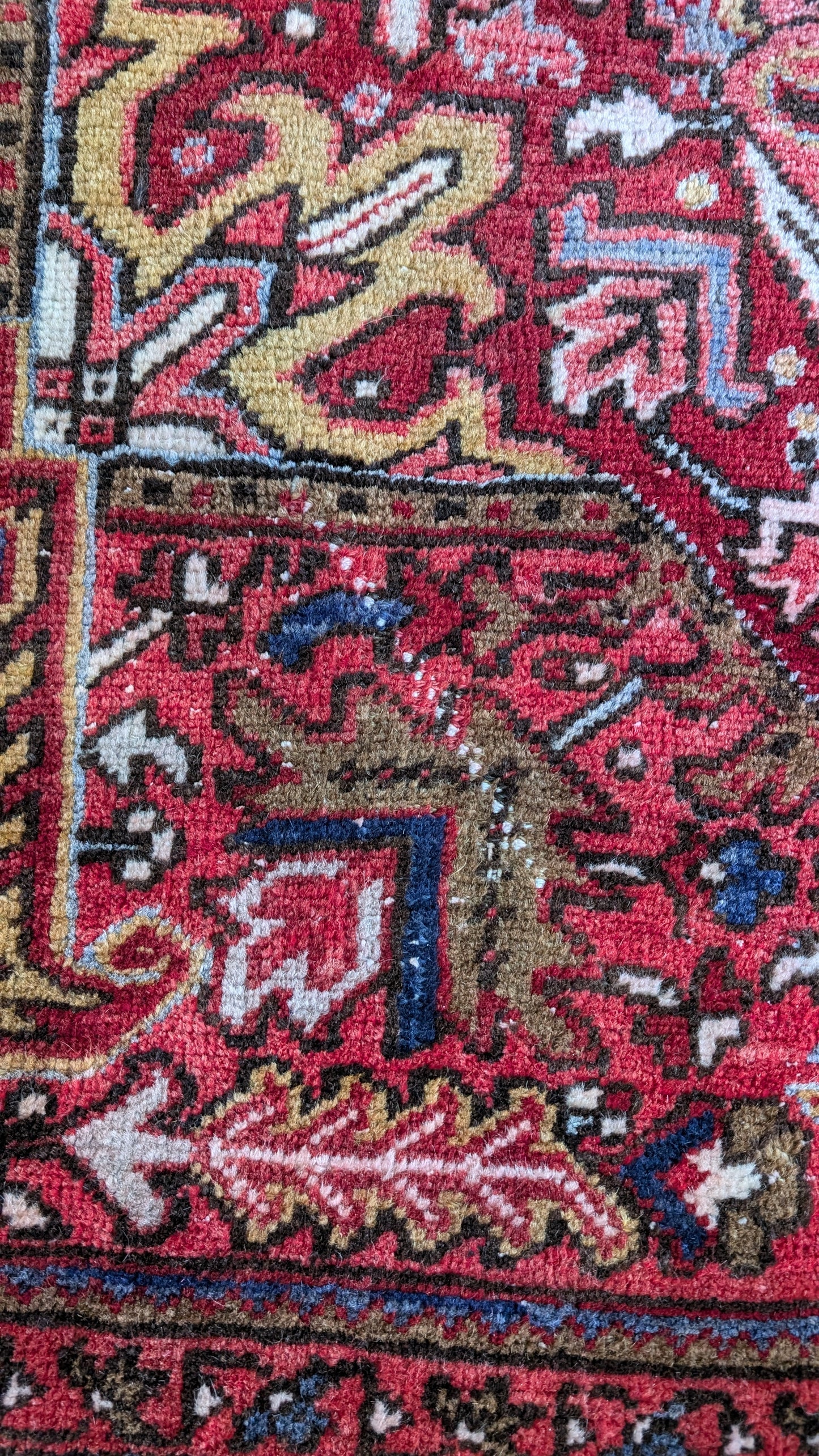 Vintage Persian Heriz Rug, 8x11