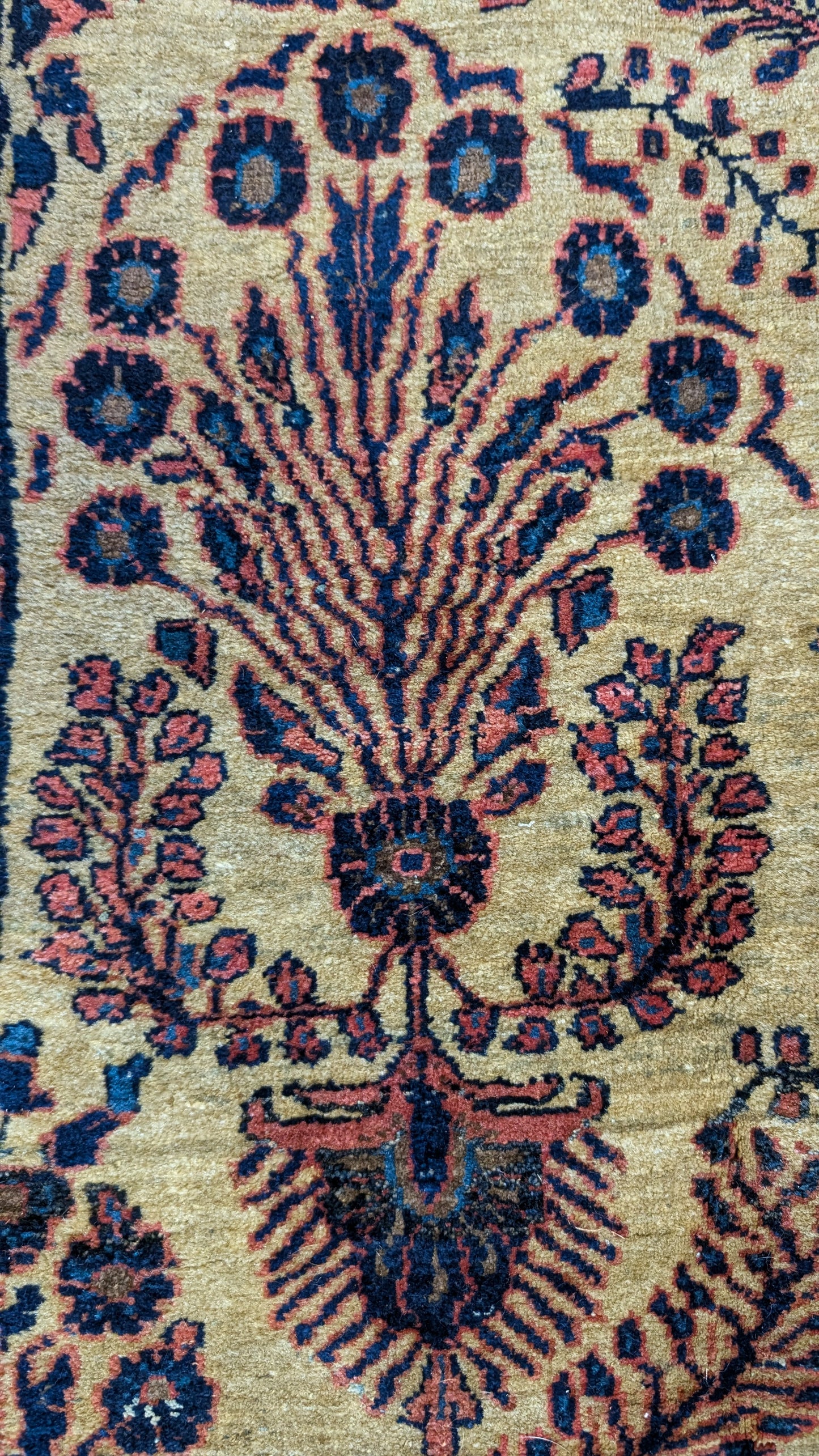 Antique Sarouk Persian Rug, 6'4"x9'2" - The Golden Sarouk