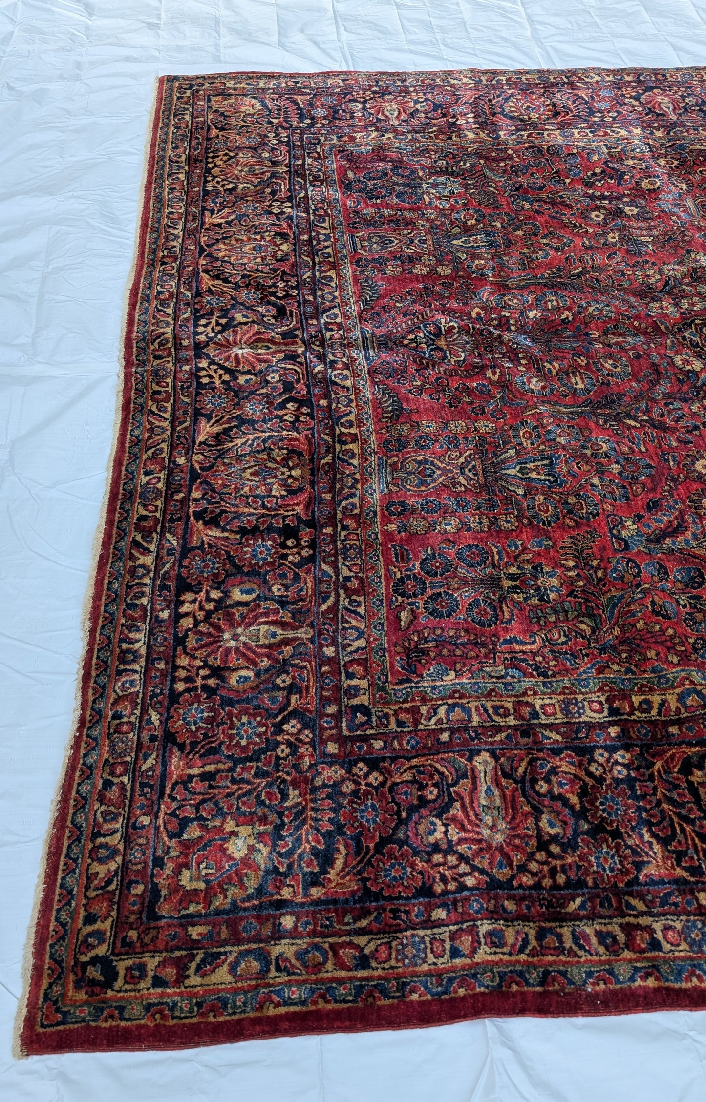 PENDING Antique Persian Sarouk Rug, Palace Size, 10'3"x19'