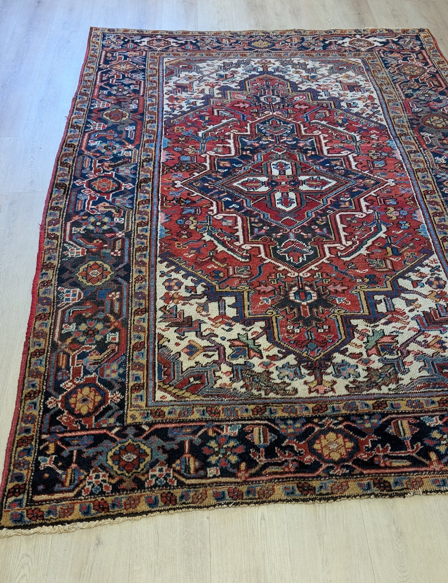Vintage Heriz Persian Rug, 5'9"x7'10"