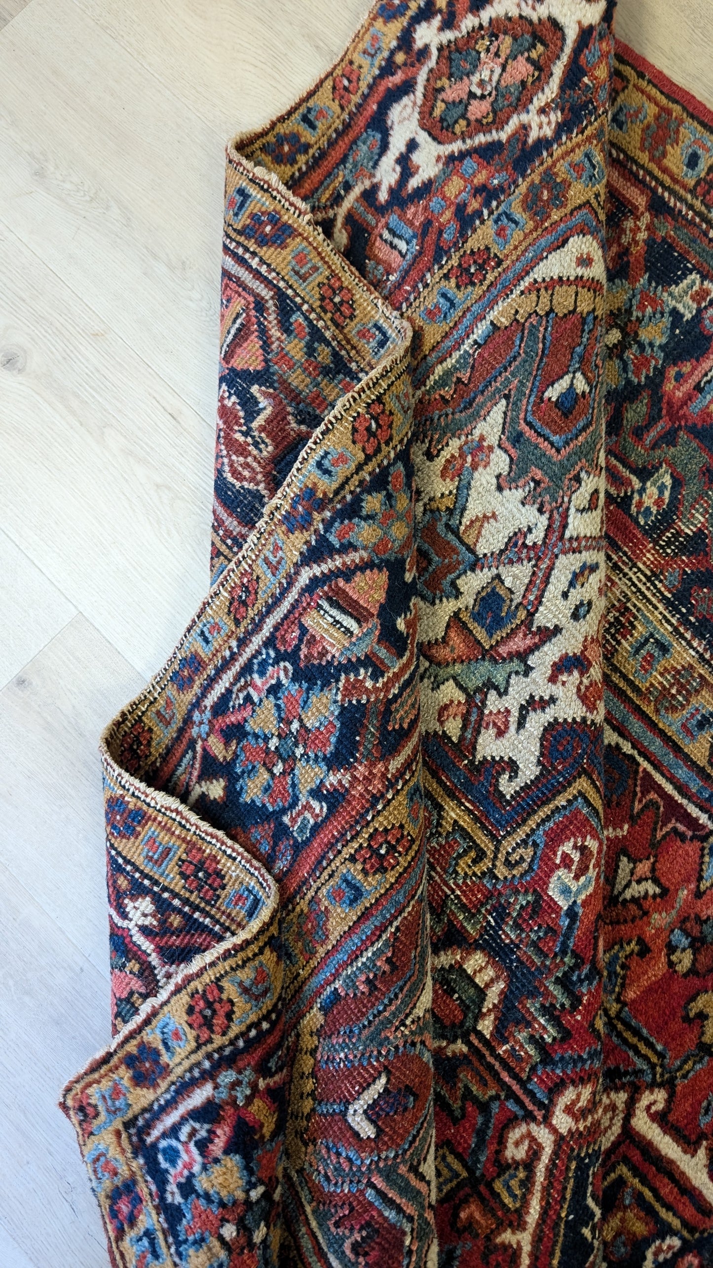Vintage Heriz Persian Rug, 5'9"x7'10"