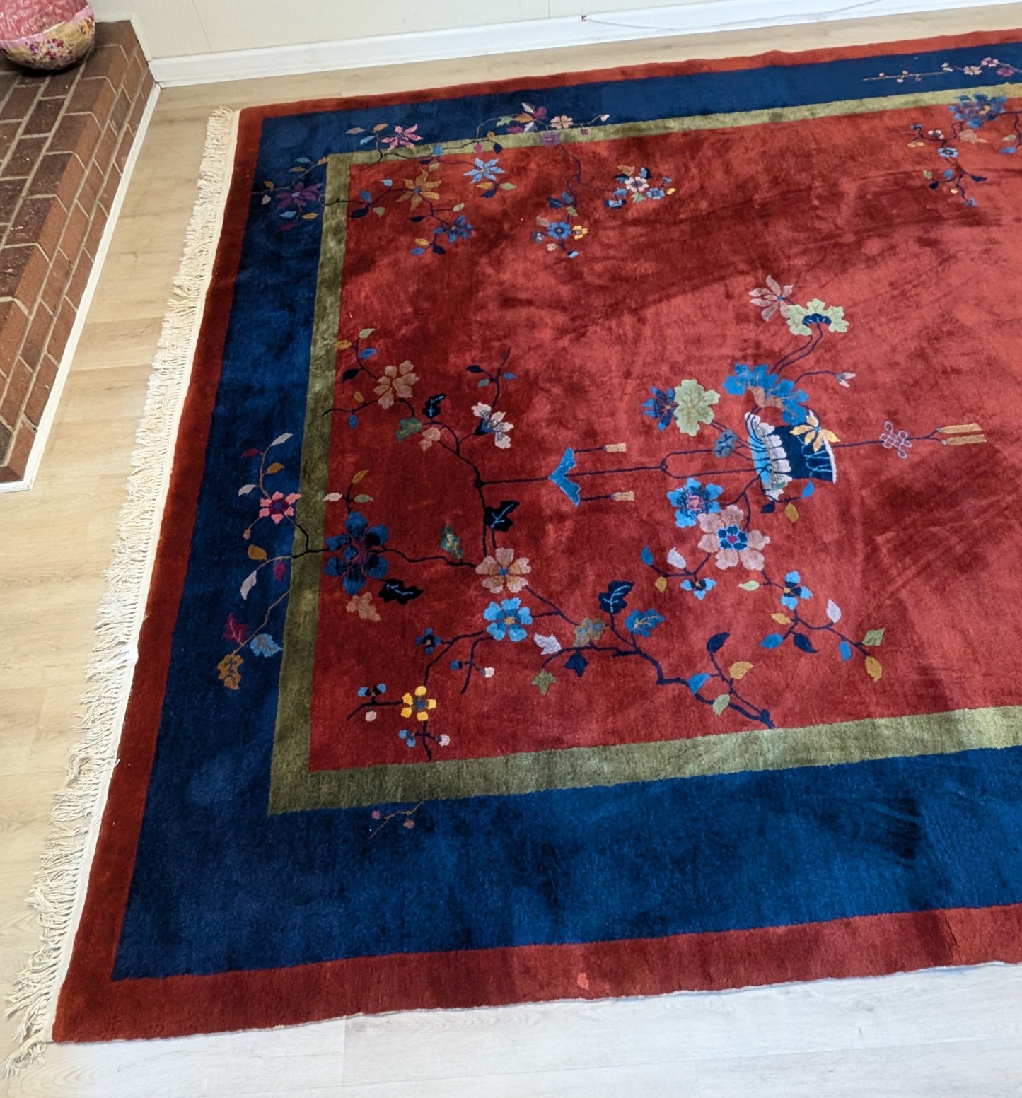 Antique Chinese Art Deco Rug, 9x12