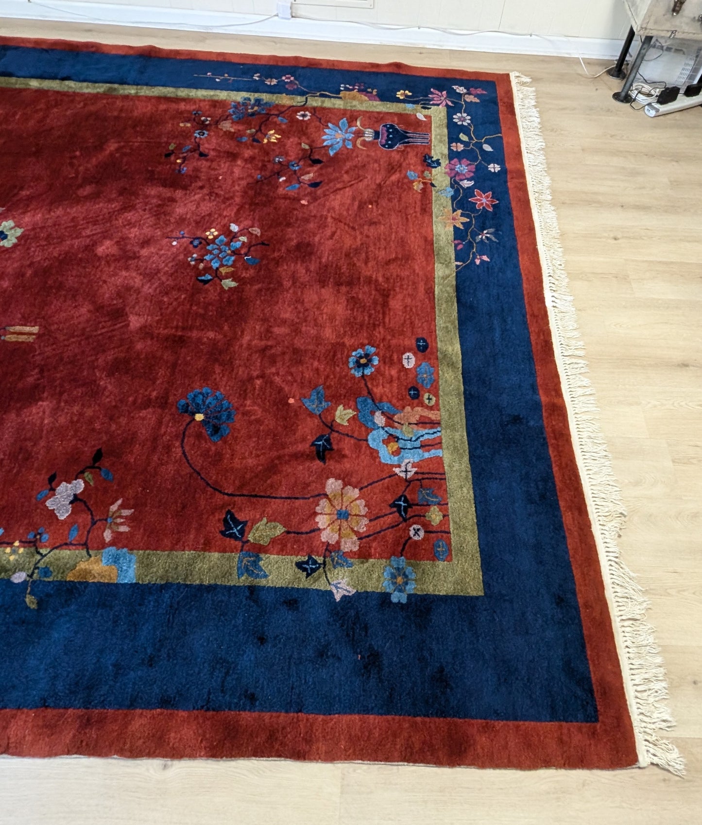 Antique Chinese Art Deco Rug, 9x12