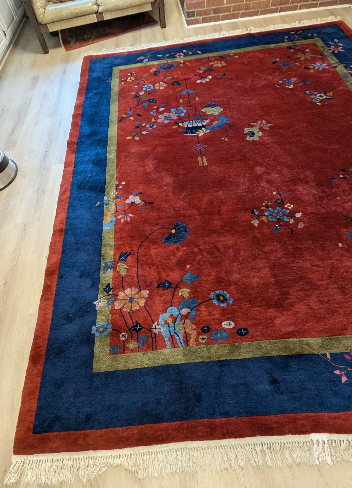 Antique Chinese Art Deco Rug, 9x12