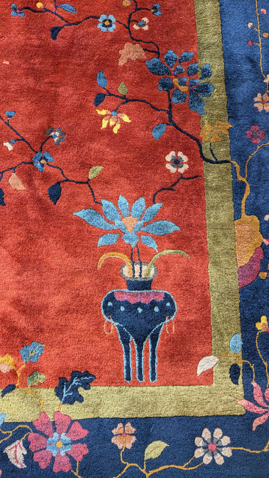 SOLD - Antique Chinese Art Deco Rug, 9x12