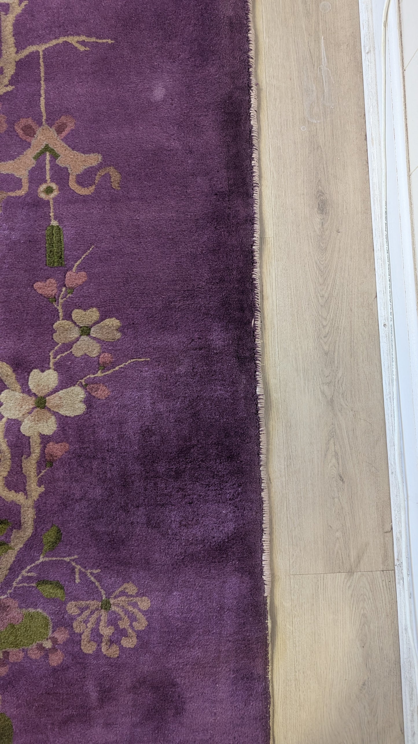 Antique Art Deco Chinese Rug, 9x12, "The Amethyst Deco Dream"