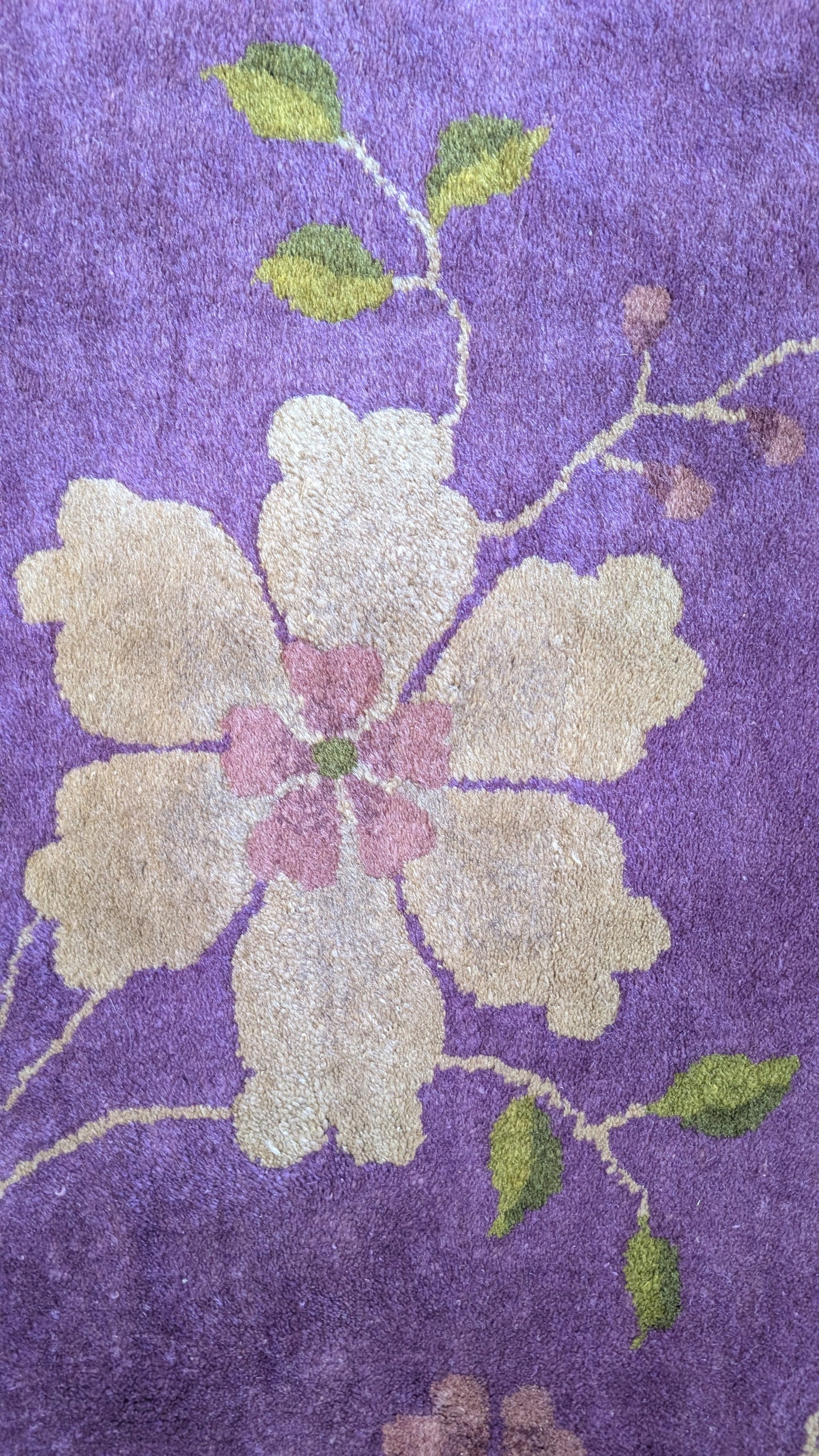 Antique Art Deco Chinese Rug, 9x12, "The Amethyst Deco Dream"