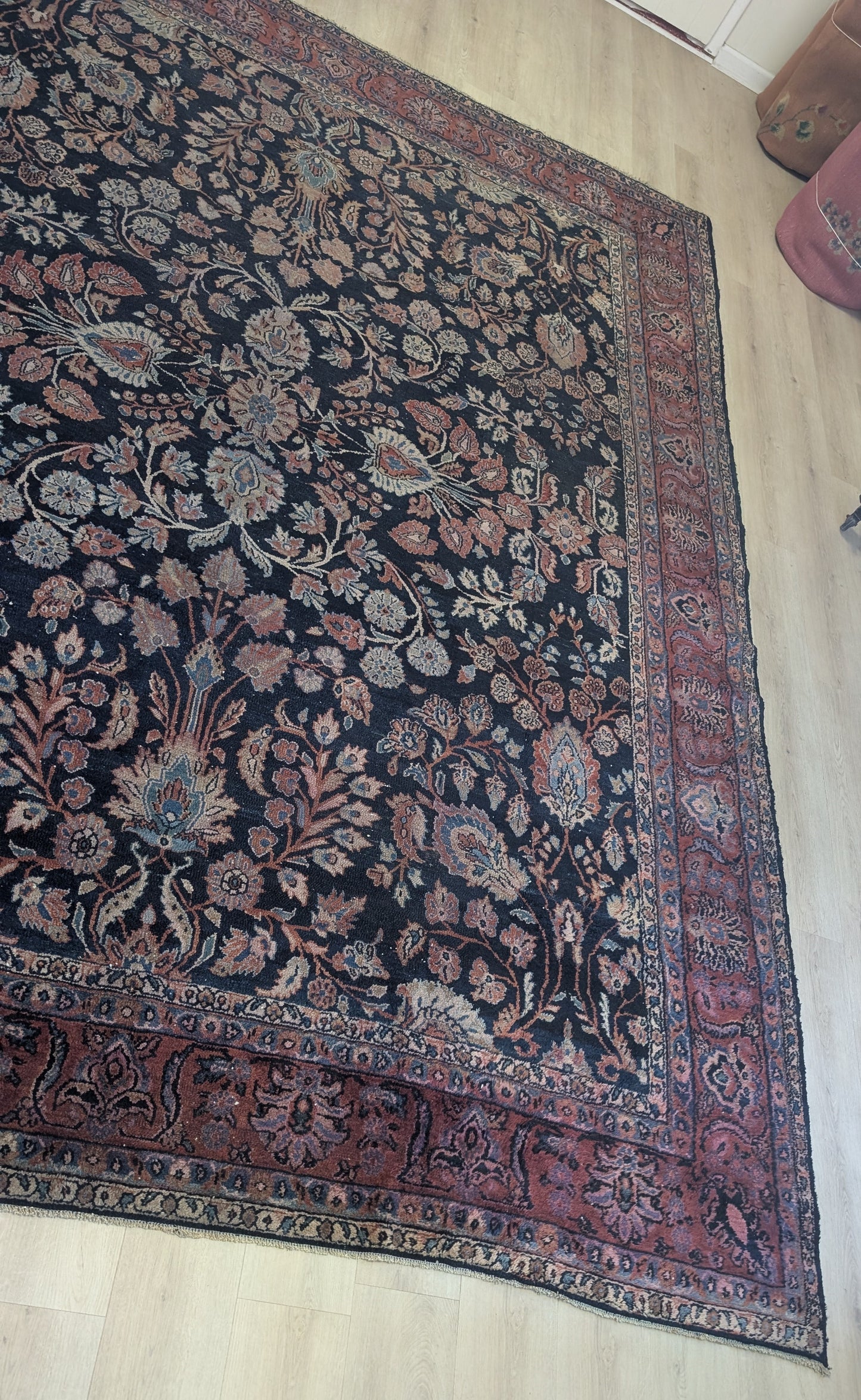 Antique Persian Lilihan Rug, 9x11