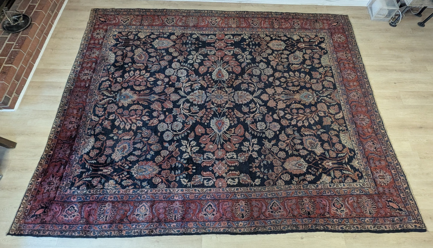 Antique Persian Lilihan Rug, 9x11
