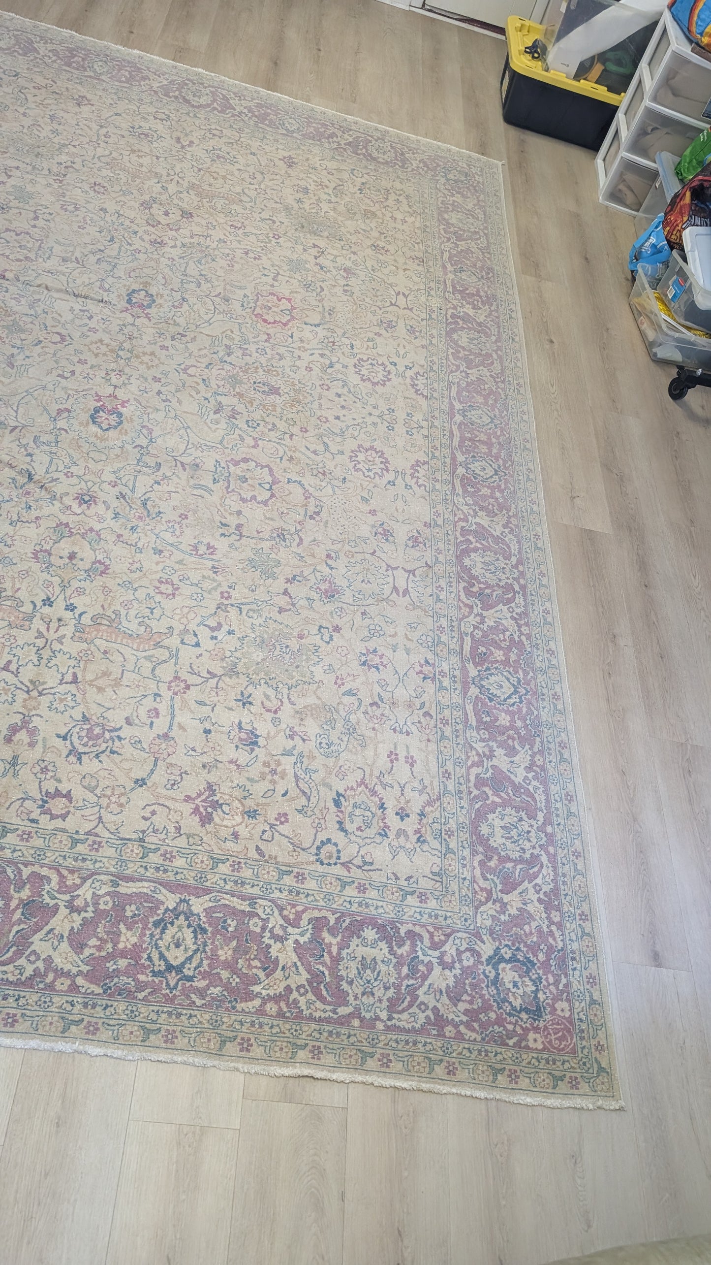 Signed Antique Tabriz Persian Rug, 8x11