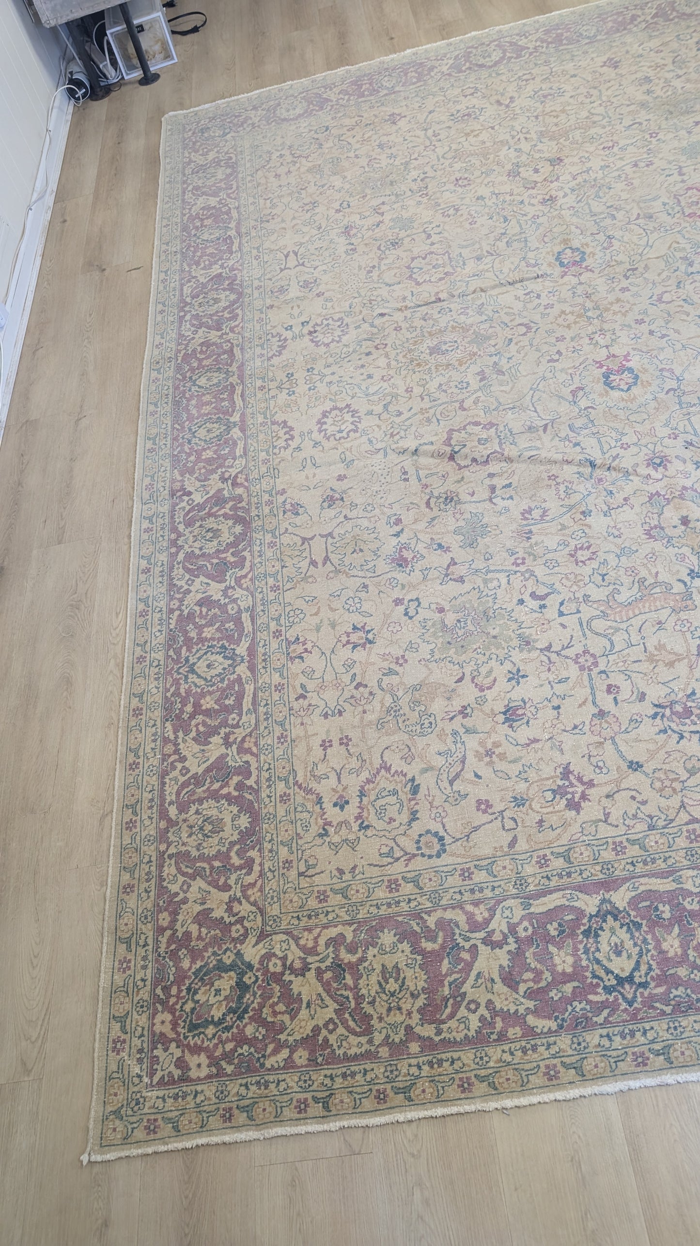 Signed Antique Tabriz Persian Rug, 8x11