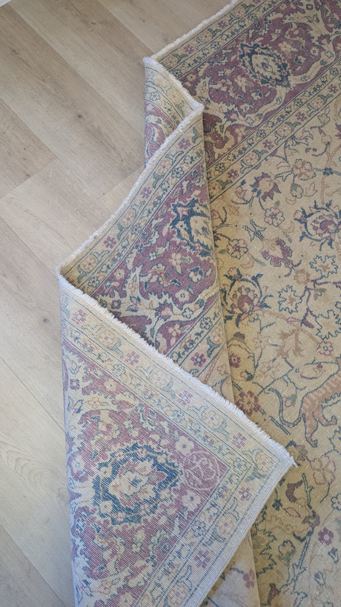 Signed Antique Tabriz Persian Rug, 8x11