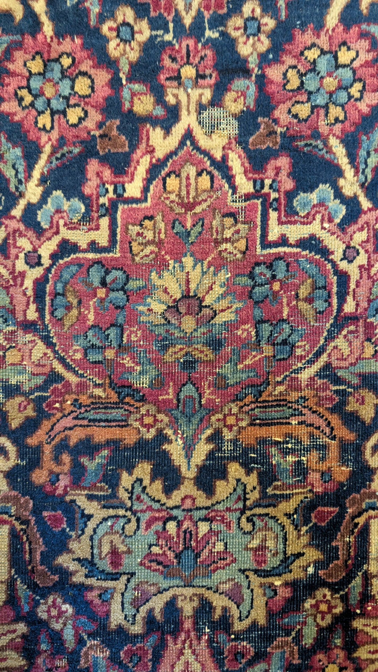 Antique Persian Kerman Rug, 9'8"x12'4"