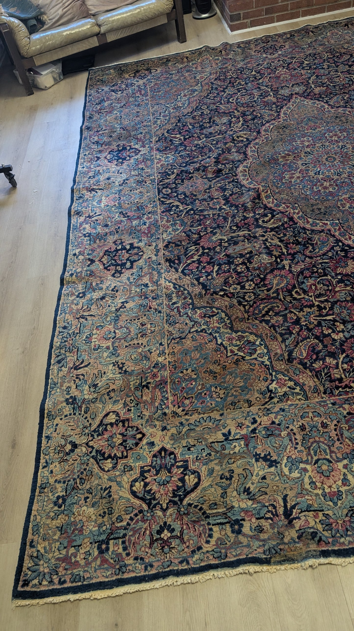 Antique Persian Kerman Rug, 9'8"x12'4"