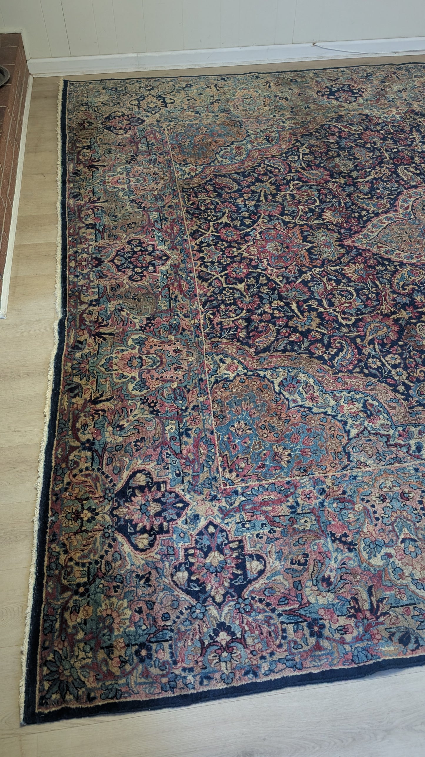 Antique Persian Kerman Rug, 9'8"x12'4"